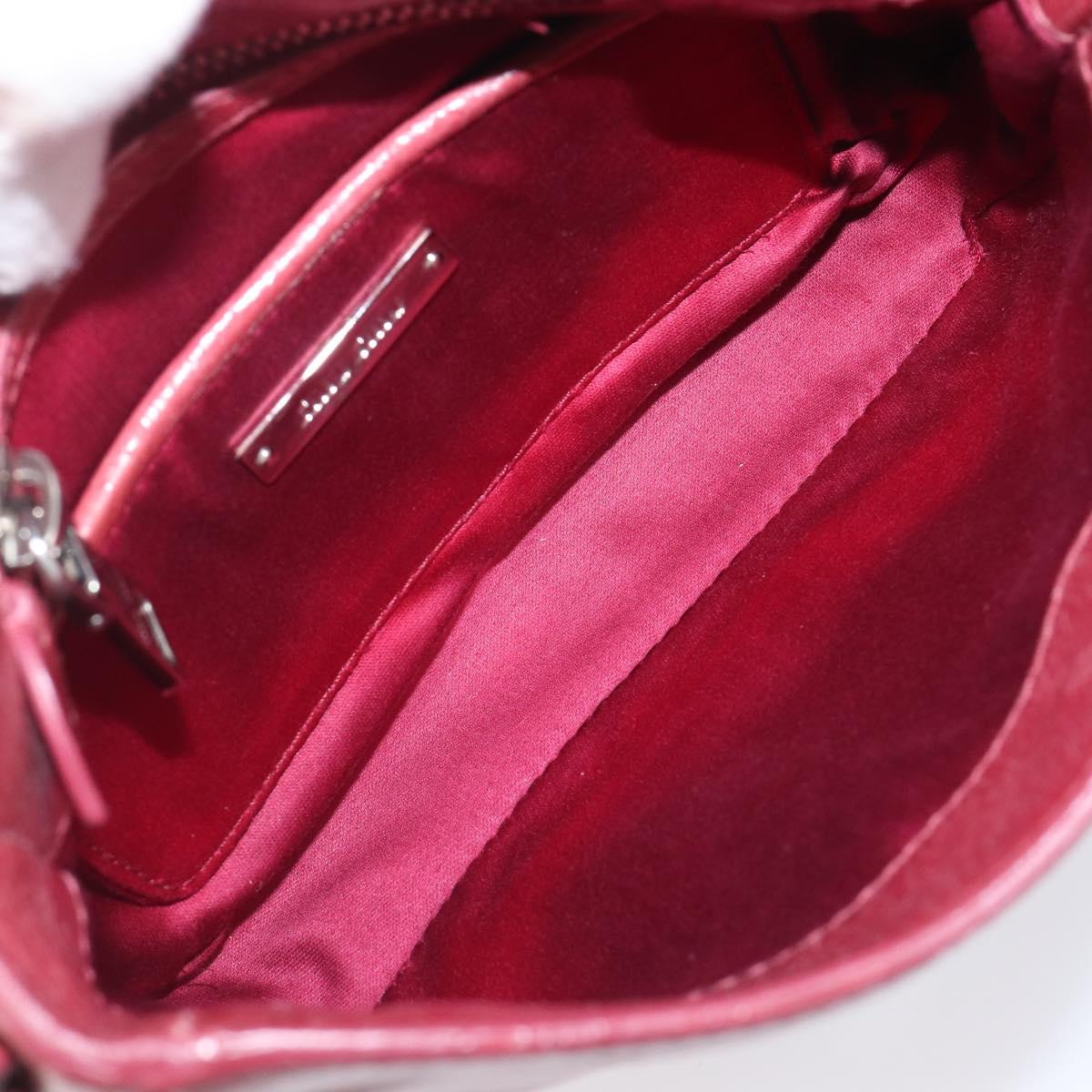Miu Miu Shoulder Bag Vitellolux Pink Silver Auth 203688A