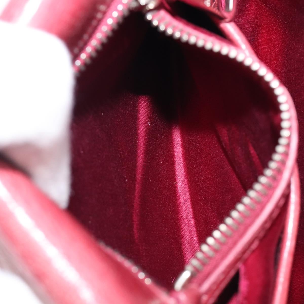 Miu Miu Shoulder Bag Vitellolux Pink Silver Auth 203688A