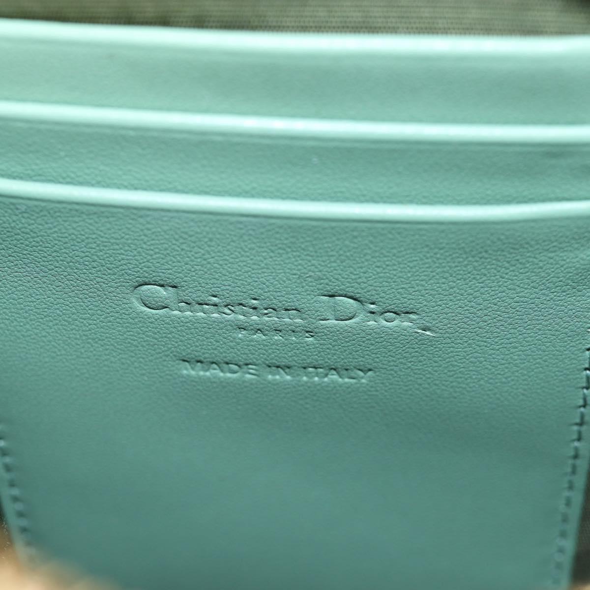 Christian Dior Cannage Chain Shoulder Phone Pouch Lamb Skin 2way Auth 203691V