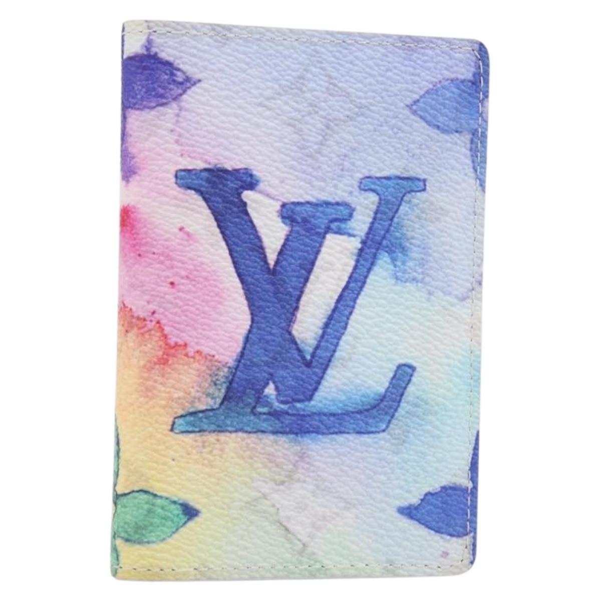 LOUIS VUITTON Watercolor Organizer De Poch Card Case M80456 LV Auth 203695SAM