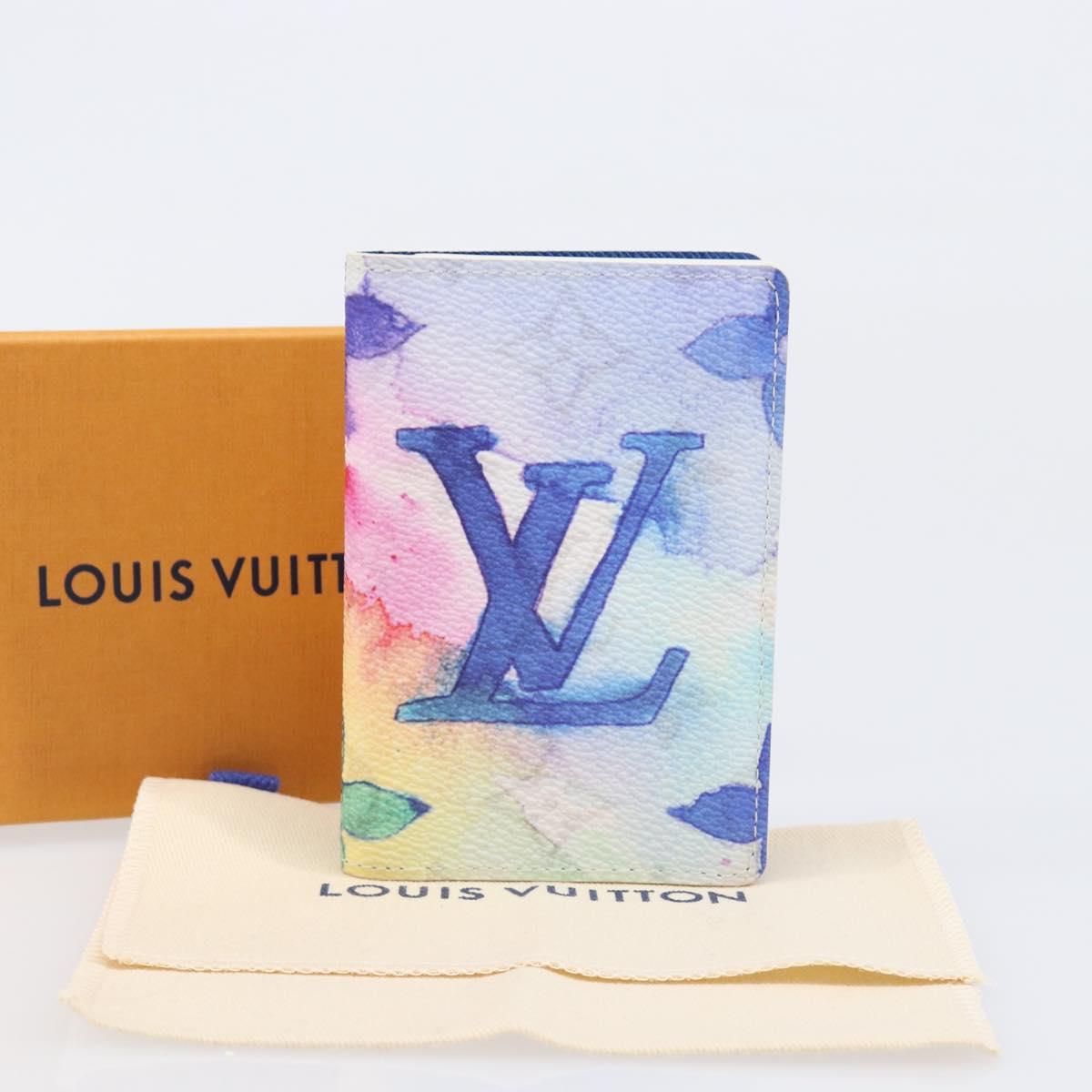 LOUIS VUITTON Watercolor Organizer De Poch Card Case M80456 LV Auth 203695SAM