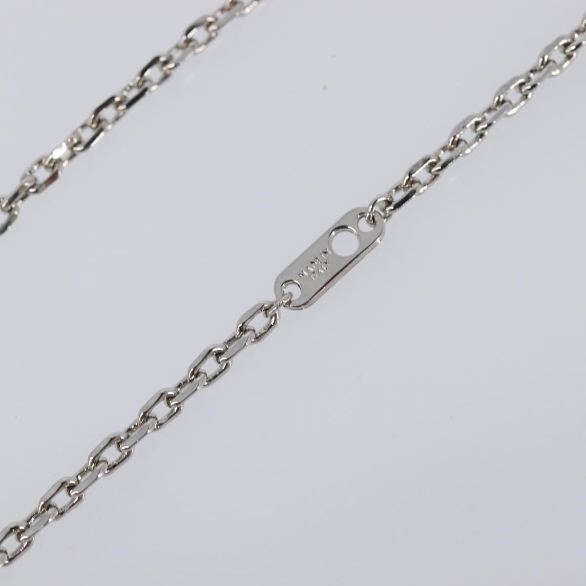 LOUIS VUITTON LV Plane Necklace Metal Silver Tone MP3157 LV Auth 203697V