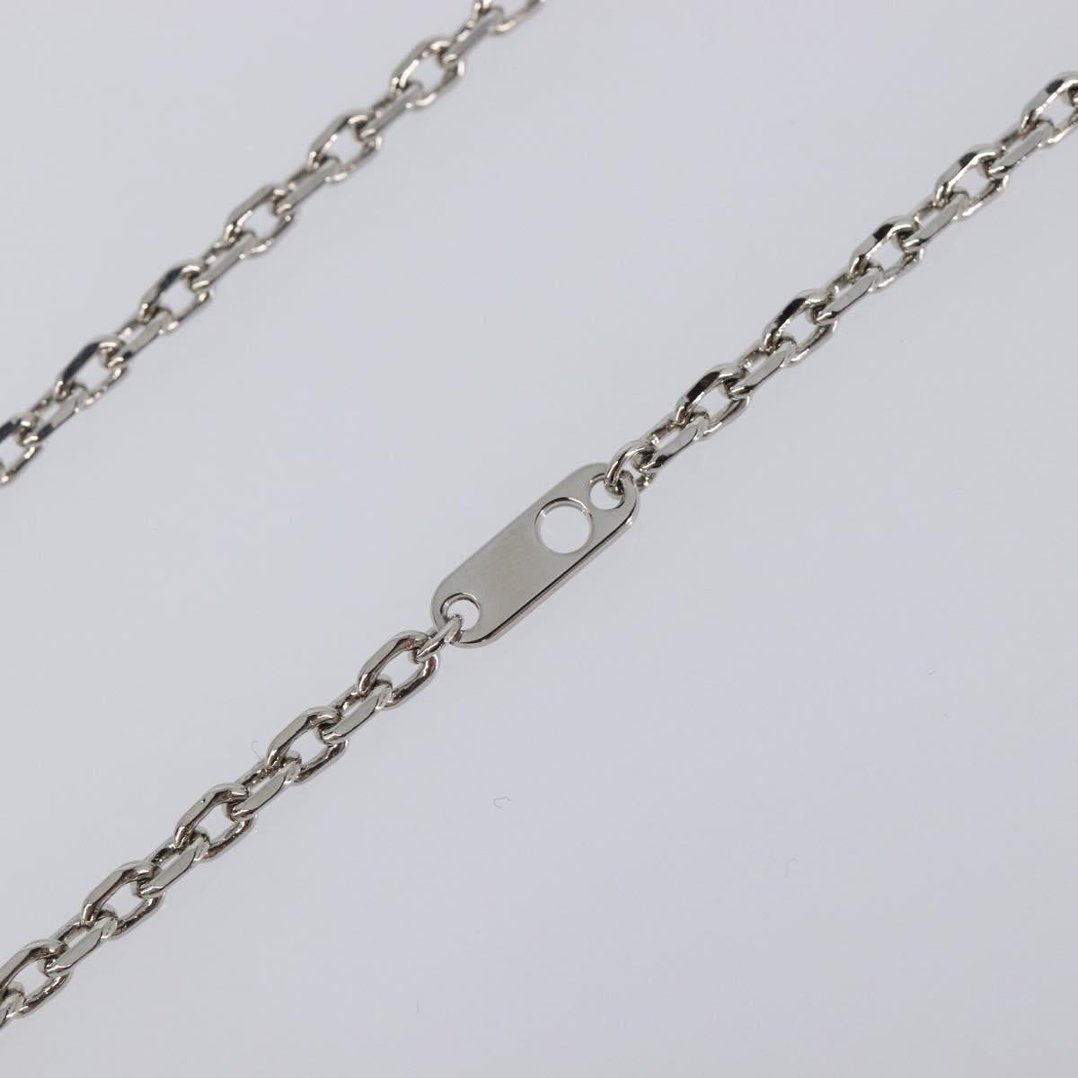 LOUIS VUITTON LV Plane Necklace Metal Silver Tone MP3157 LV Auth 203697V
