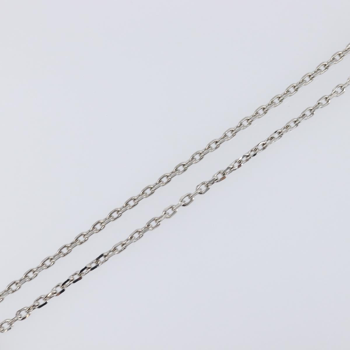 LOUIS VUITTON LV Plane Necklace Metal Silver Tone MP3157 LV Auth 203697V
