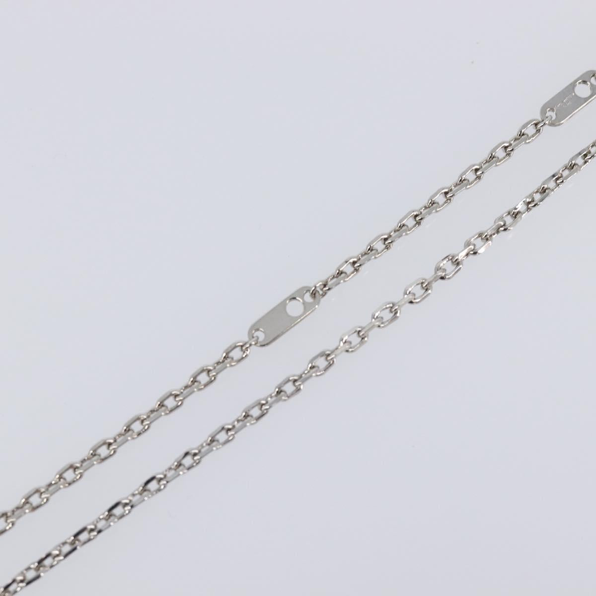 LOUIS VUITTON LV Plane Necklace Metal Silver Tone MP3157 LV Auth 203697V