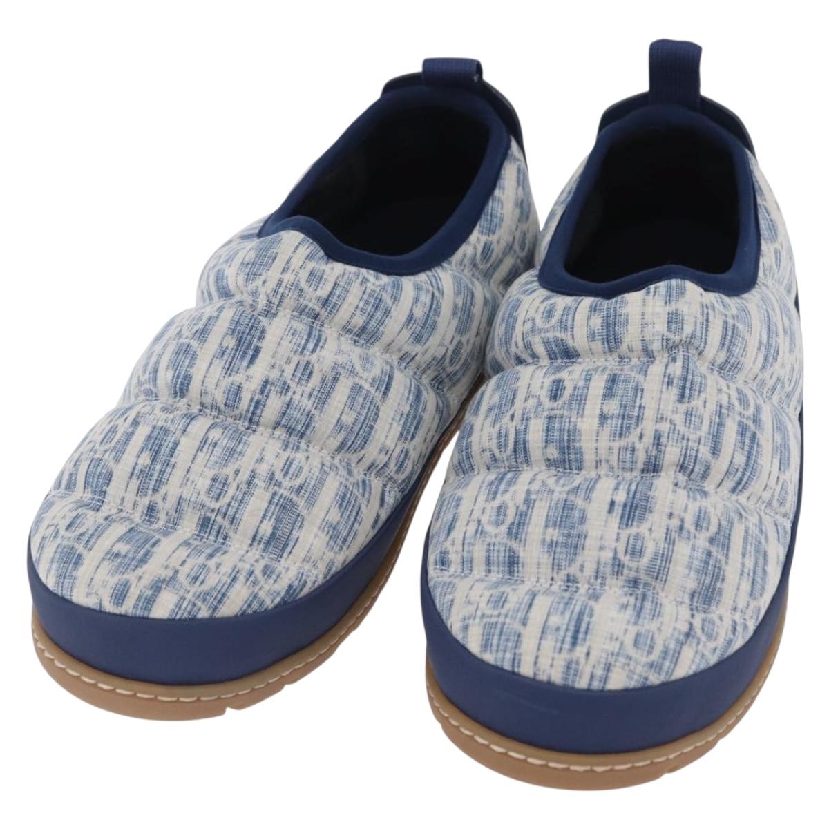 Christian Dior Snow Shoes Trotter Canvas Blue Auth 203701M