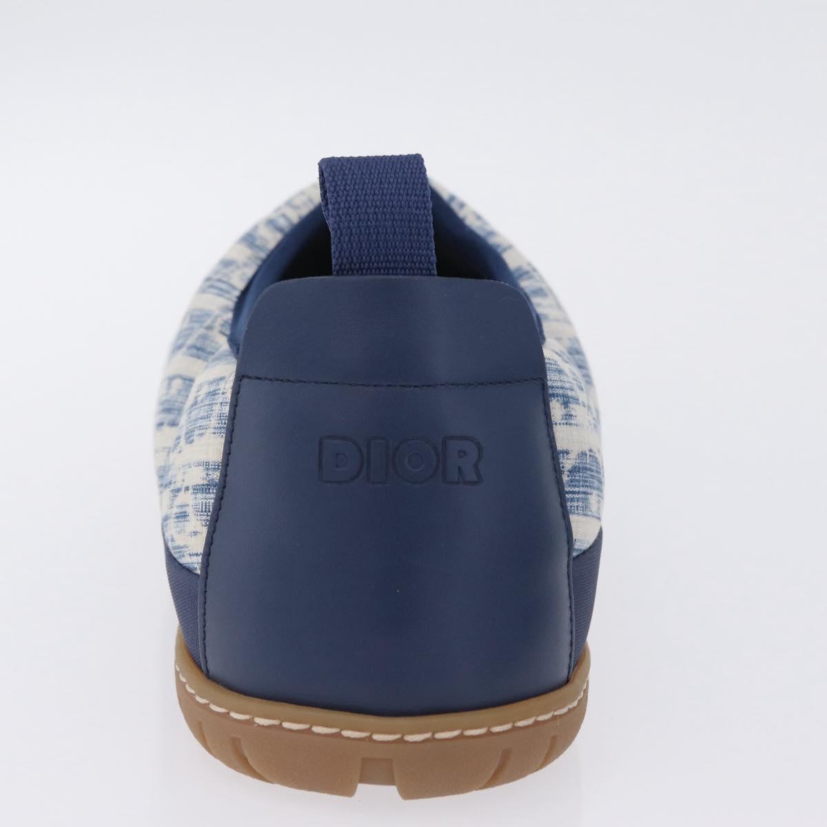 Christian Dior Snow Shoes Trotter Canvas Blue Auth 203701M