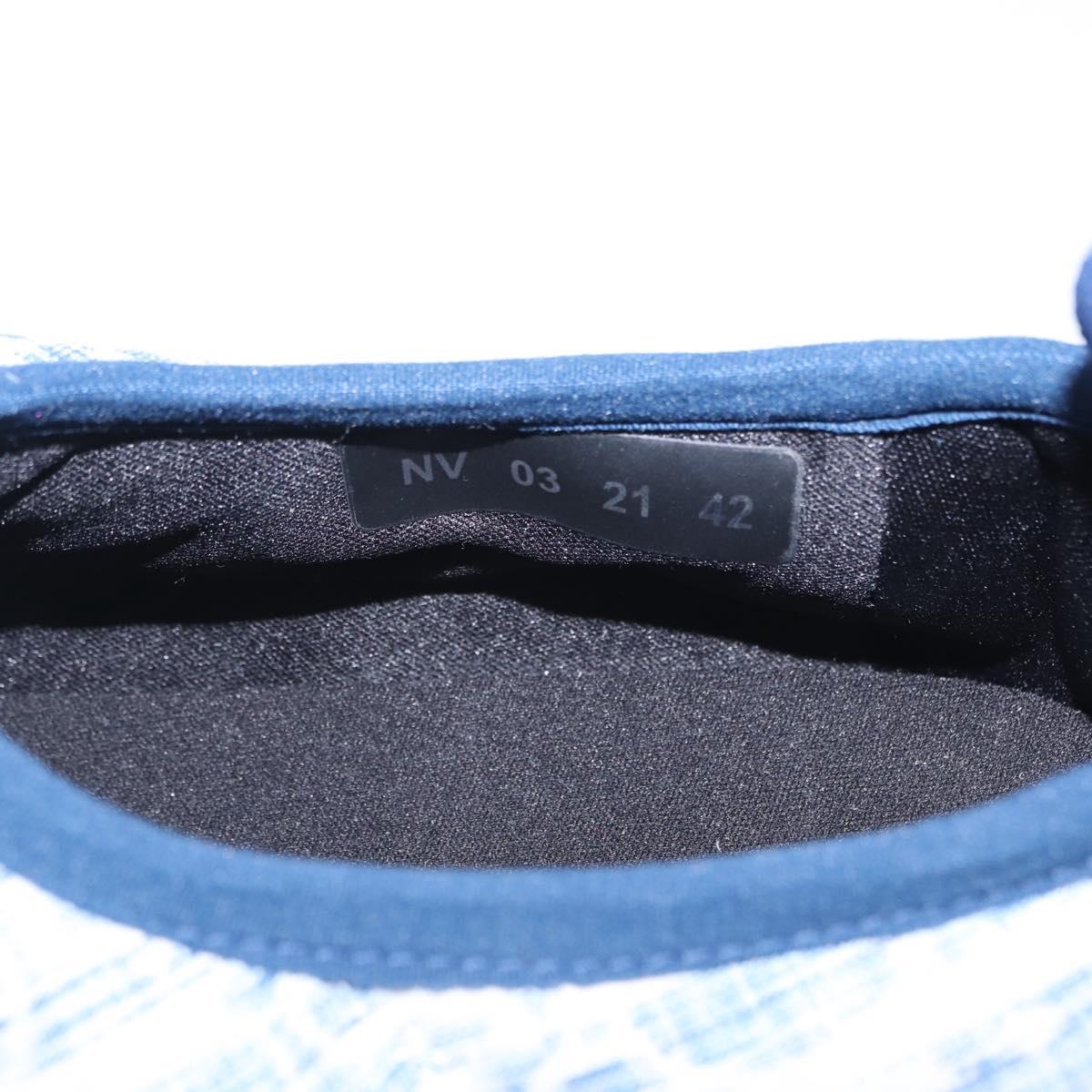 Christian Dior Snow Shoes Trotter Canvas Blue Auth 203701M
