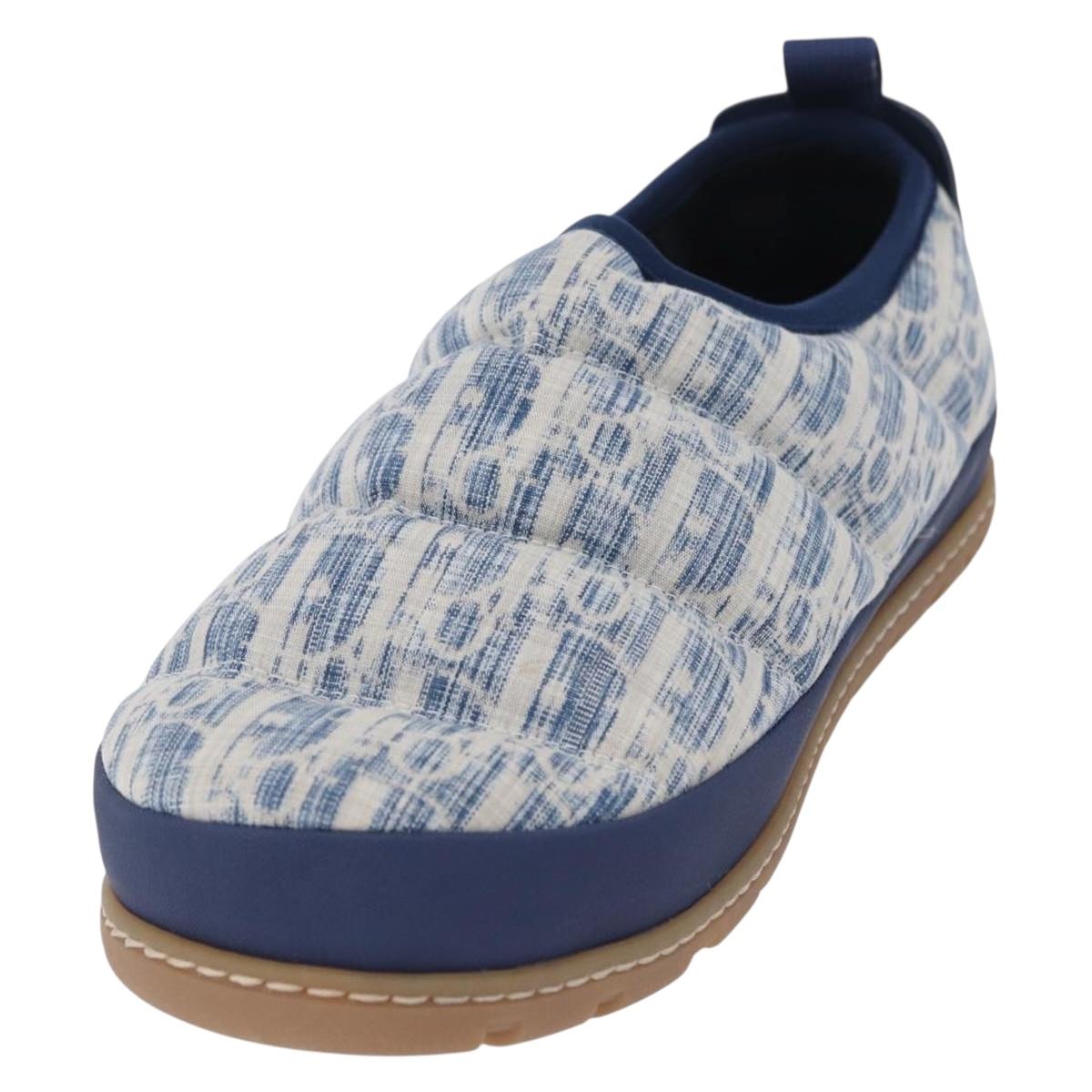 Christian Dior Snow Shoes Trotter Canvas Blue Auth 203701M