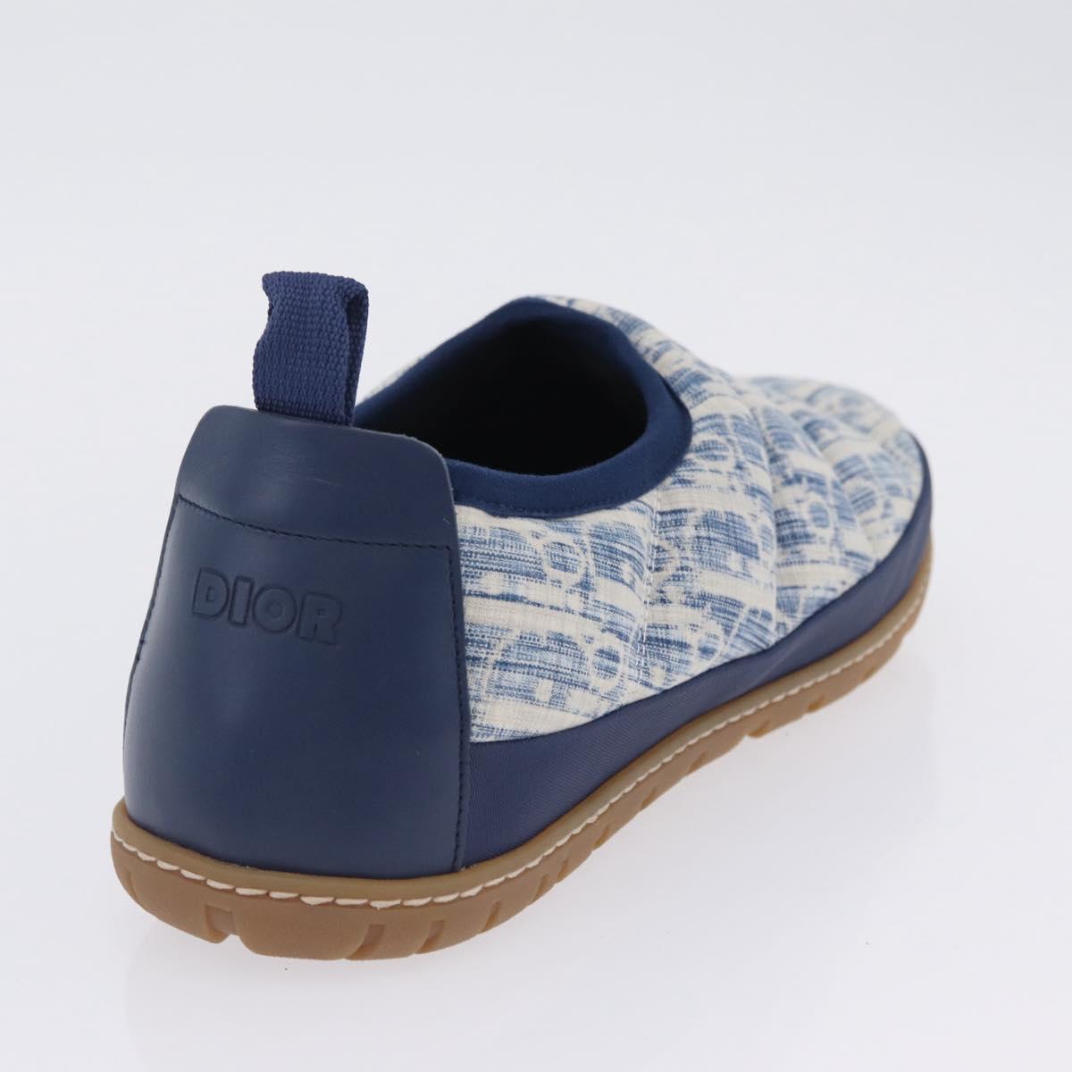 Christian Dior Snow Shoes Trotter Canvas Blue Auth 203701M