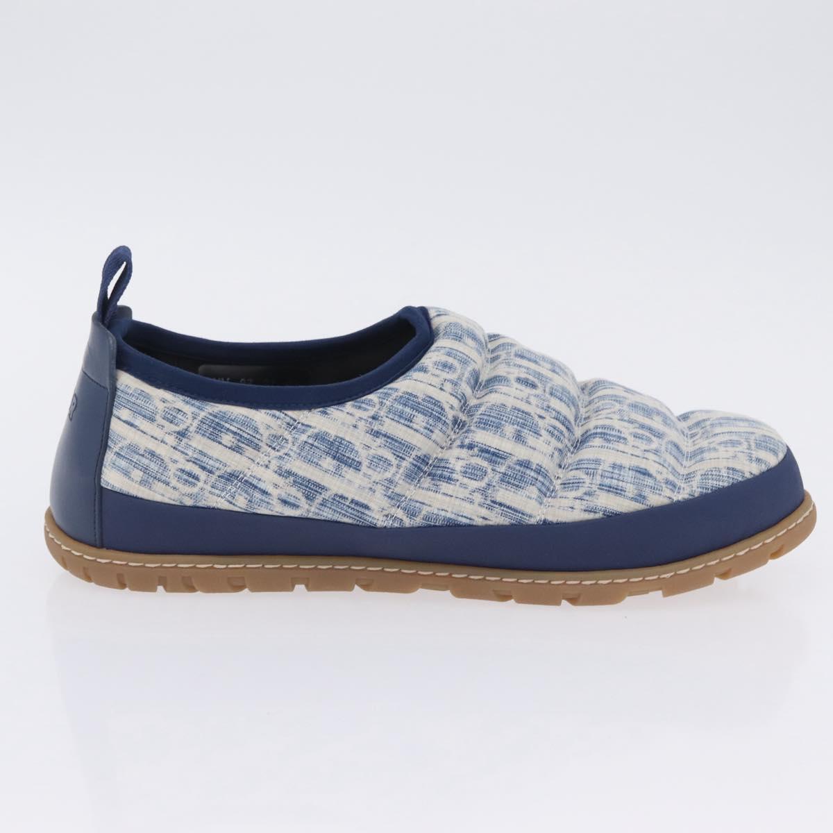 Christian Dior Snow Shoes Trotter Canvas Blue Auth 203701M