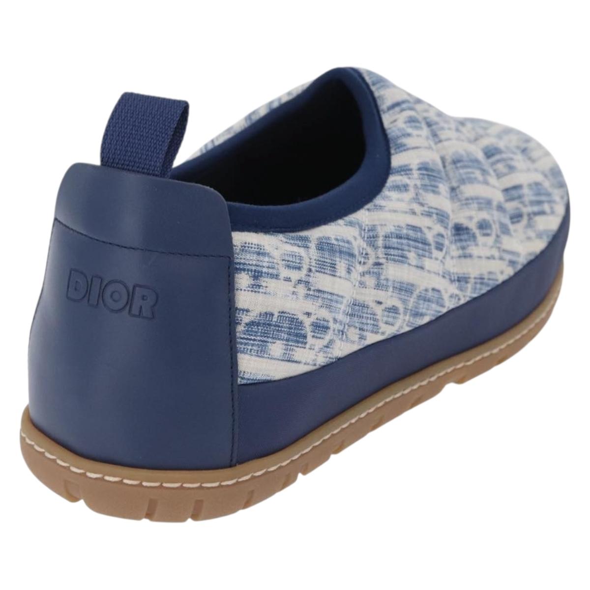 Christian Dior Snow Shoes Trotter Canvas Blue Auth 203701M