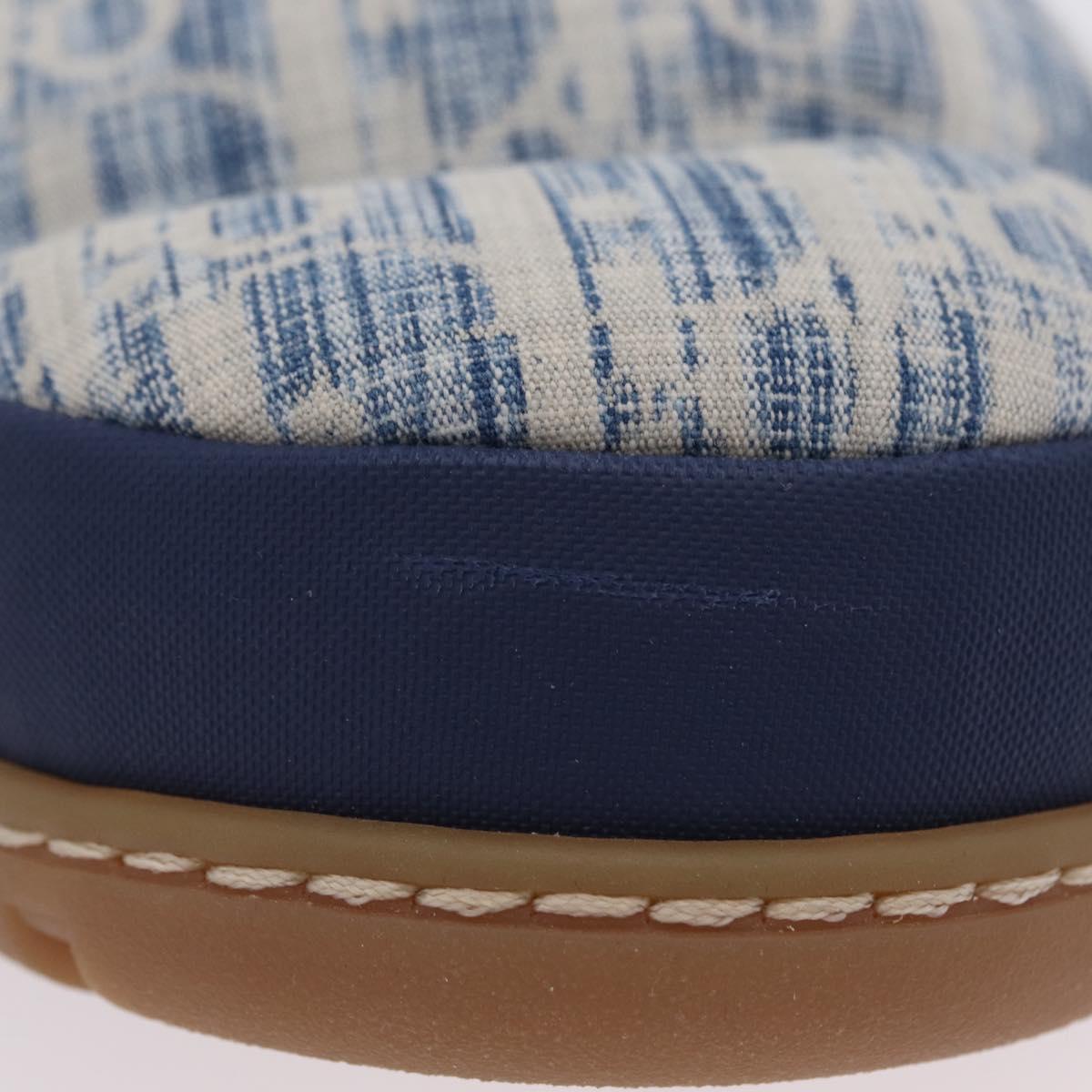 Christian Dior Snow Shoes Trotter Canvas Blue Auth 203701M