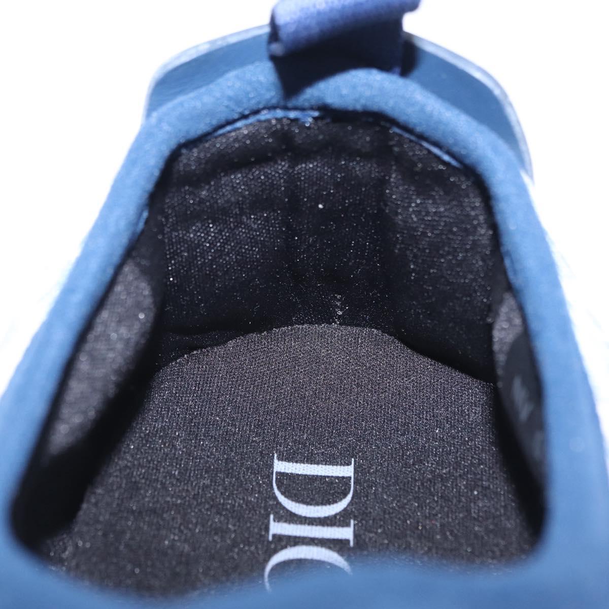 Christian Dior Snow Shoes Trotter Canvas Blue Auth 203701M