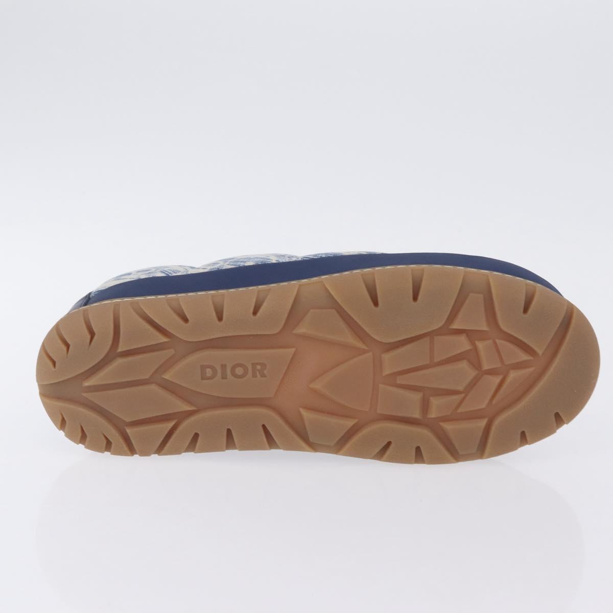 Christian Dior Snow Shoes Trotter Canvas Blue Auth 203701M