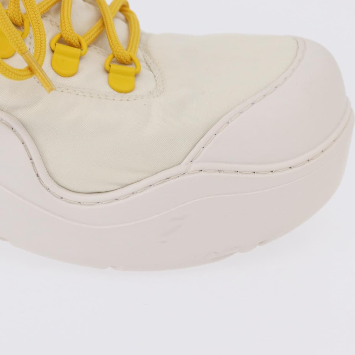 BOTTEGA VENETA Paddle Bomber Boule Shoes Nylon 36 Ivory Auth 203702M
