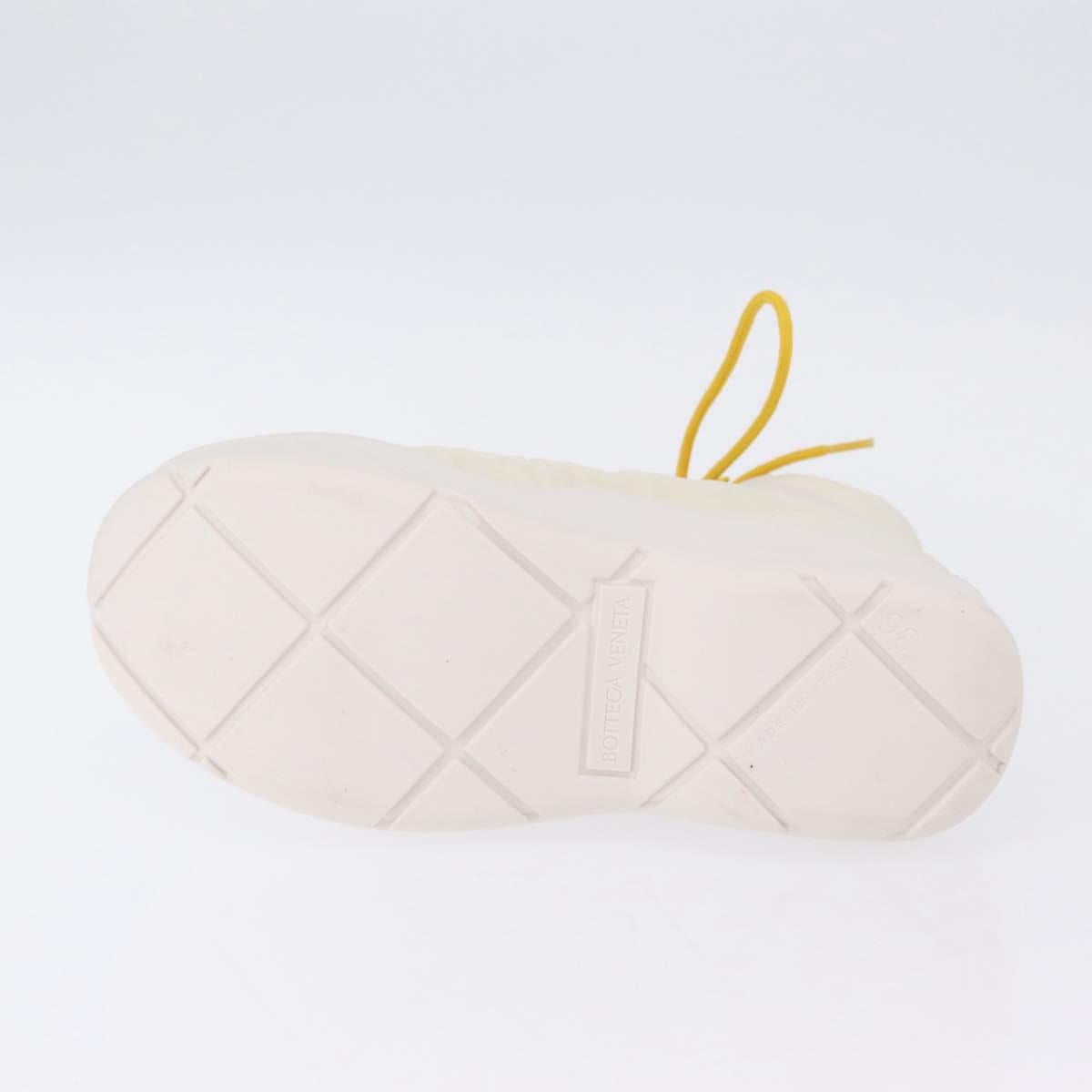 BOTTEGA VENETA Paddle Bomber Boule Shoes Nylon 36 Ivory Auth 203702M