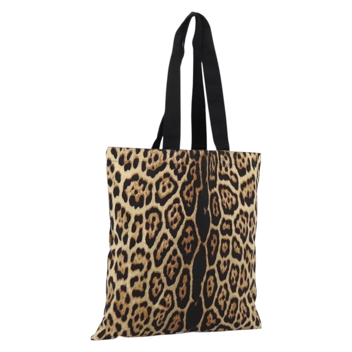 SAINT LAURENT Tote Bag Canvas Beige Auth 203704A