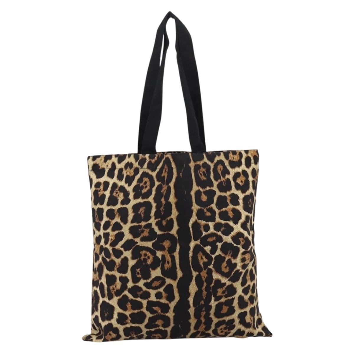 SAINT LAURENT Tote Bag Canvas Beige Auth 203704A