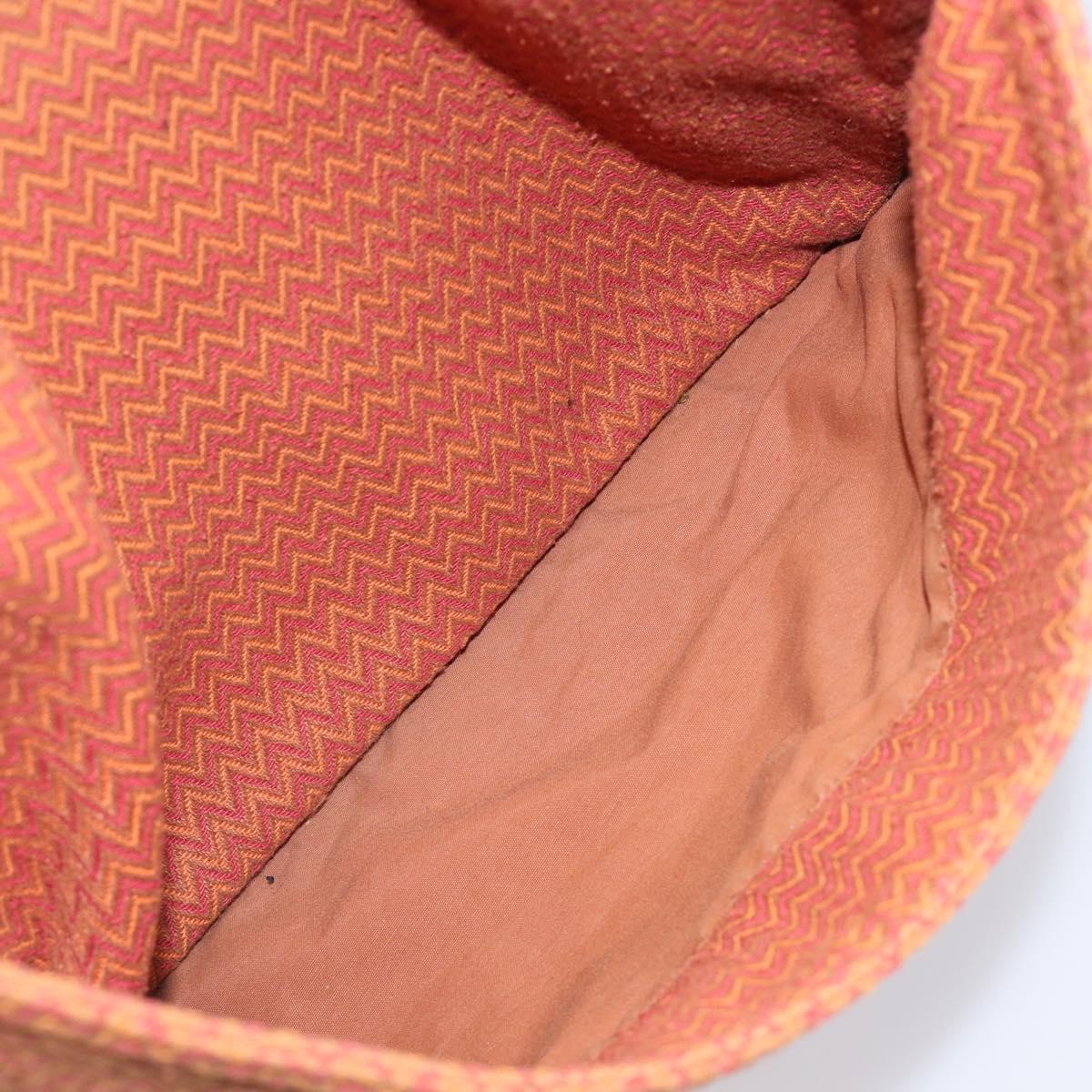 HERMES Sac Depansage Shoulder Bag Jacquard Orange Auth 203706A