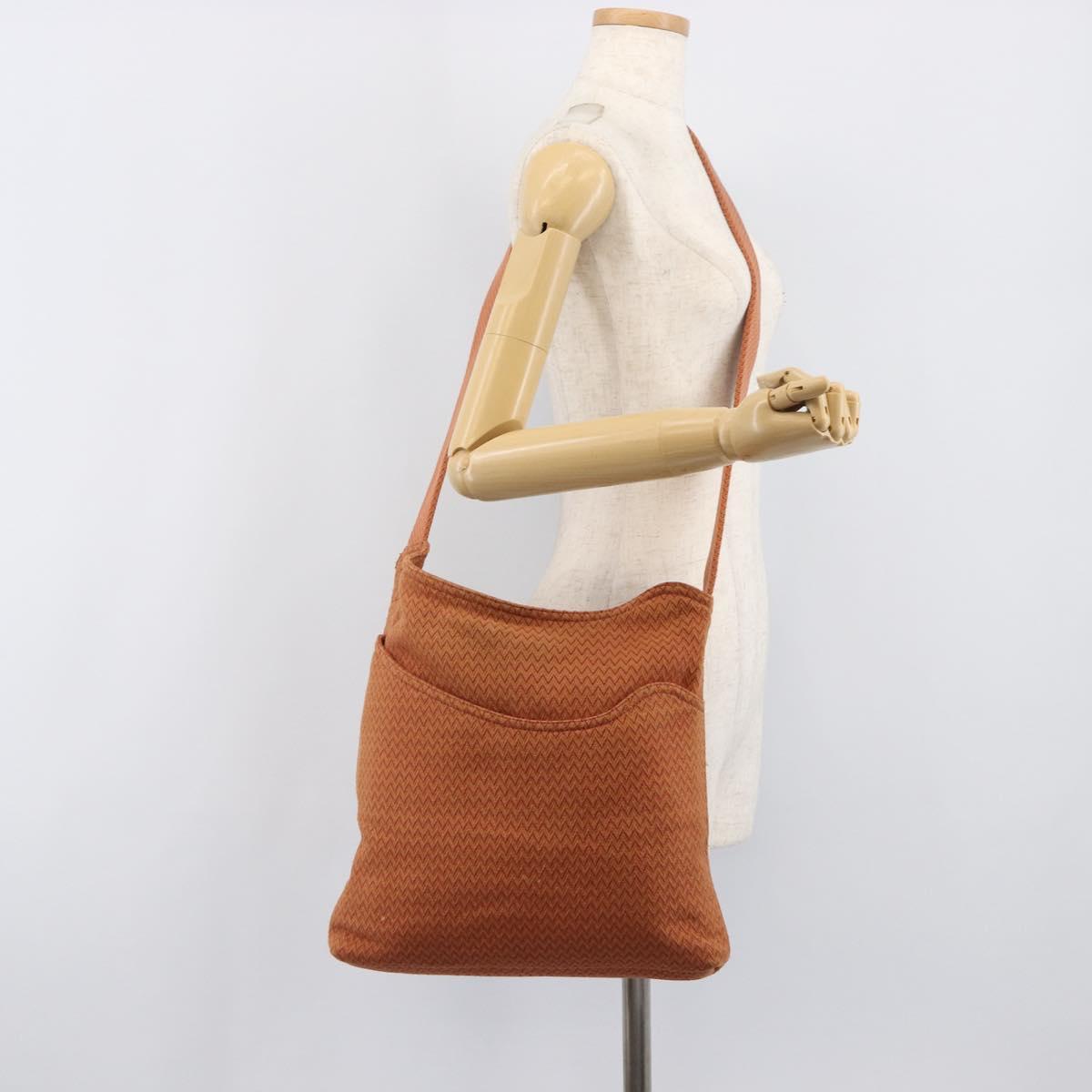HERMES Sac Depansage Shoulder Bag Jacquard Orange Auth 203706A