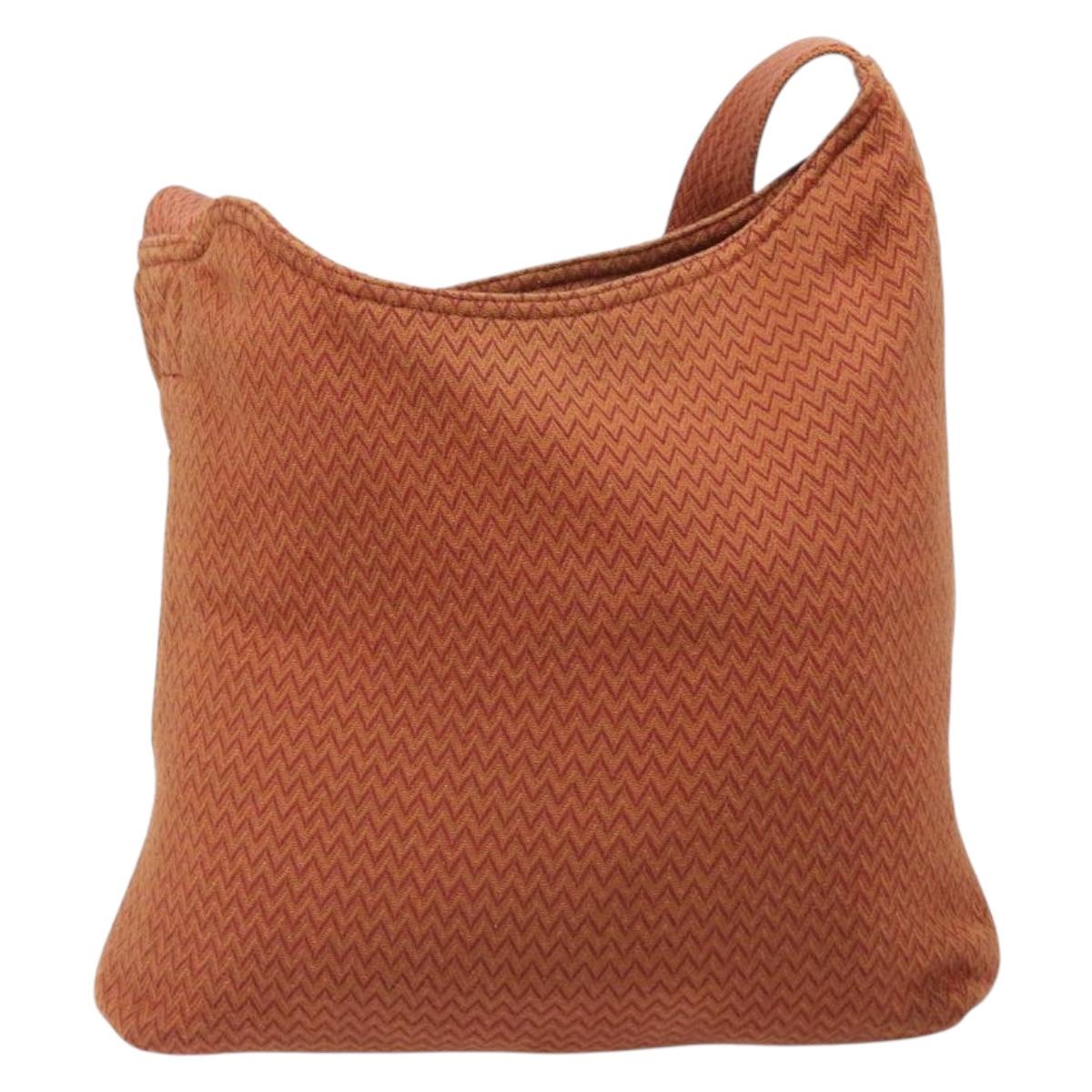 HERMES Sac Depansage Shoulder Bag Jacquard Orange Auth 203706A