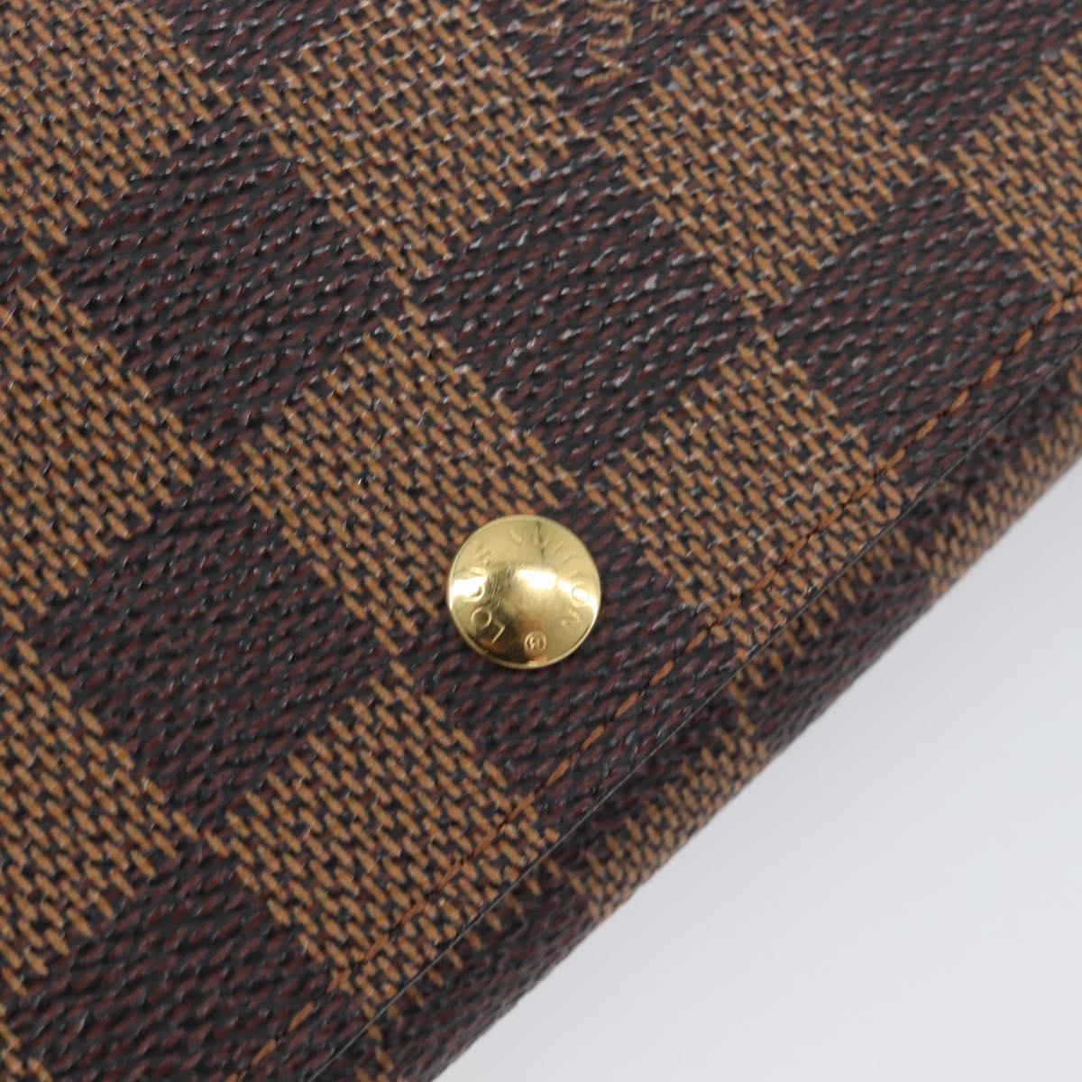 LOUIS VUITTON Porte Monnaie Billets Tresor Wallet N61730 LV Auth 203710V