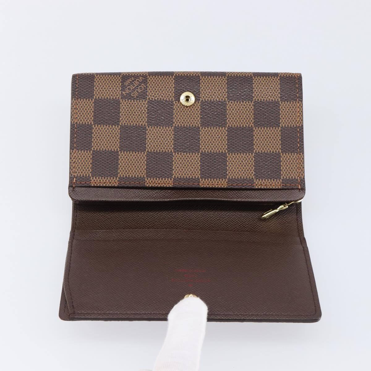 LOUIS VUITTON Porte Monnaie Billets Tresor Wallet N61730 LV Auth 203710V