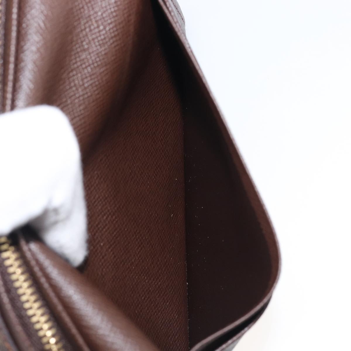 LOUIS VUITTON Porte Monnaie Billets Tresor Wallet N61730 LV Auth 203710V