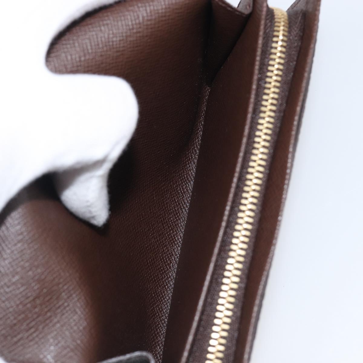 LOUIS VUITTON Porte Monnaie Billets Tresor Wallet N61730 LV Auth 203710V