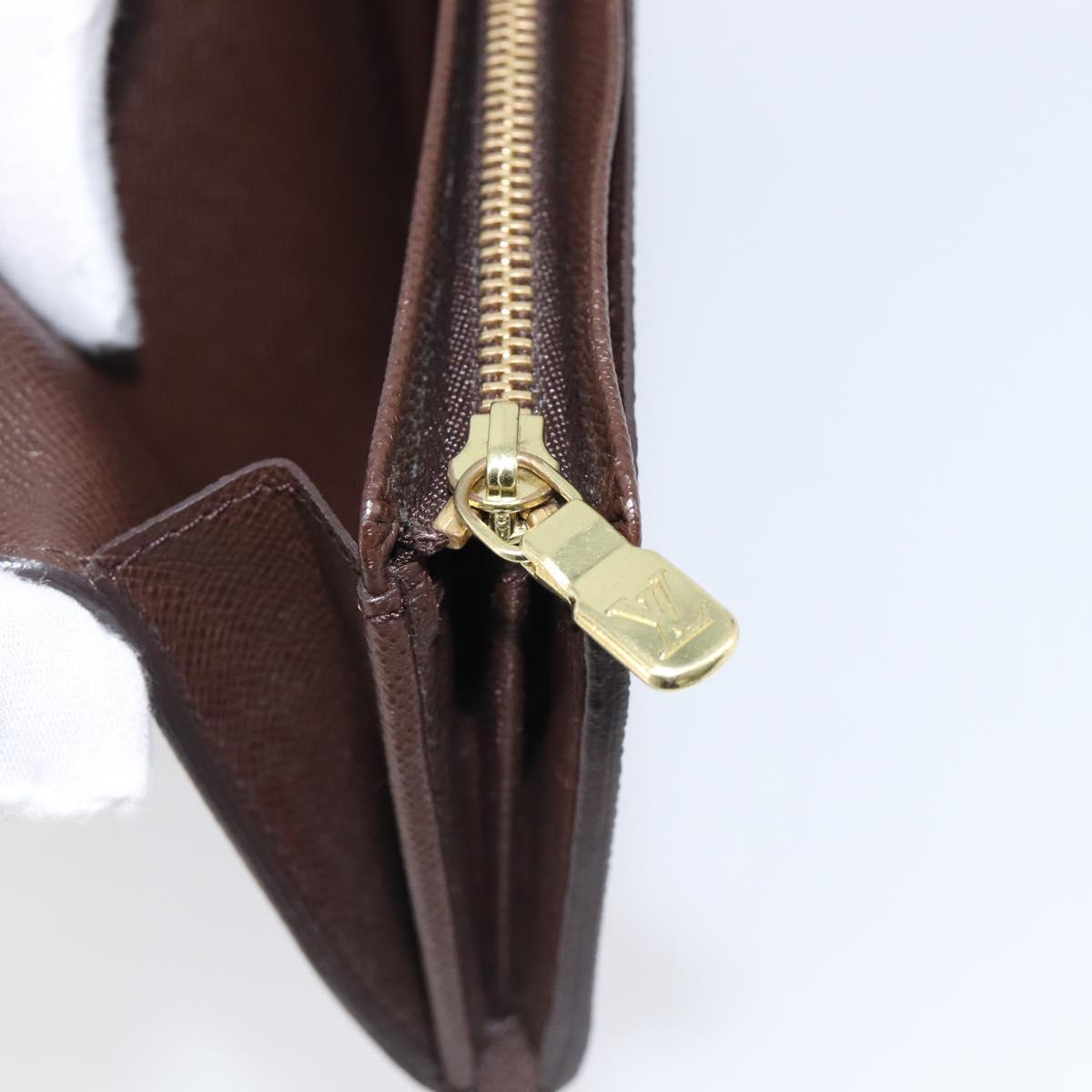 LOUIS VUITTON Porte Monnaie Billets Tresor Wallet N61730 LV Auth 203710V