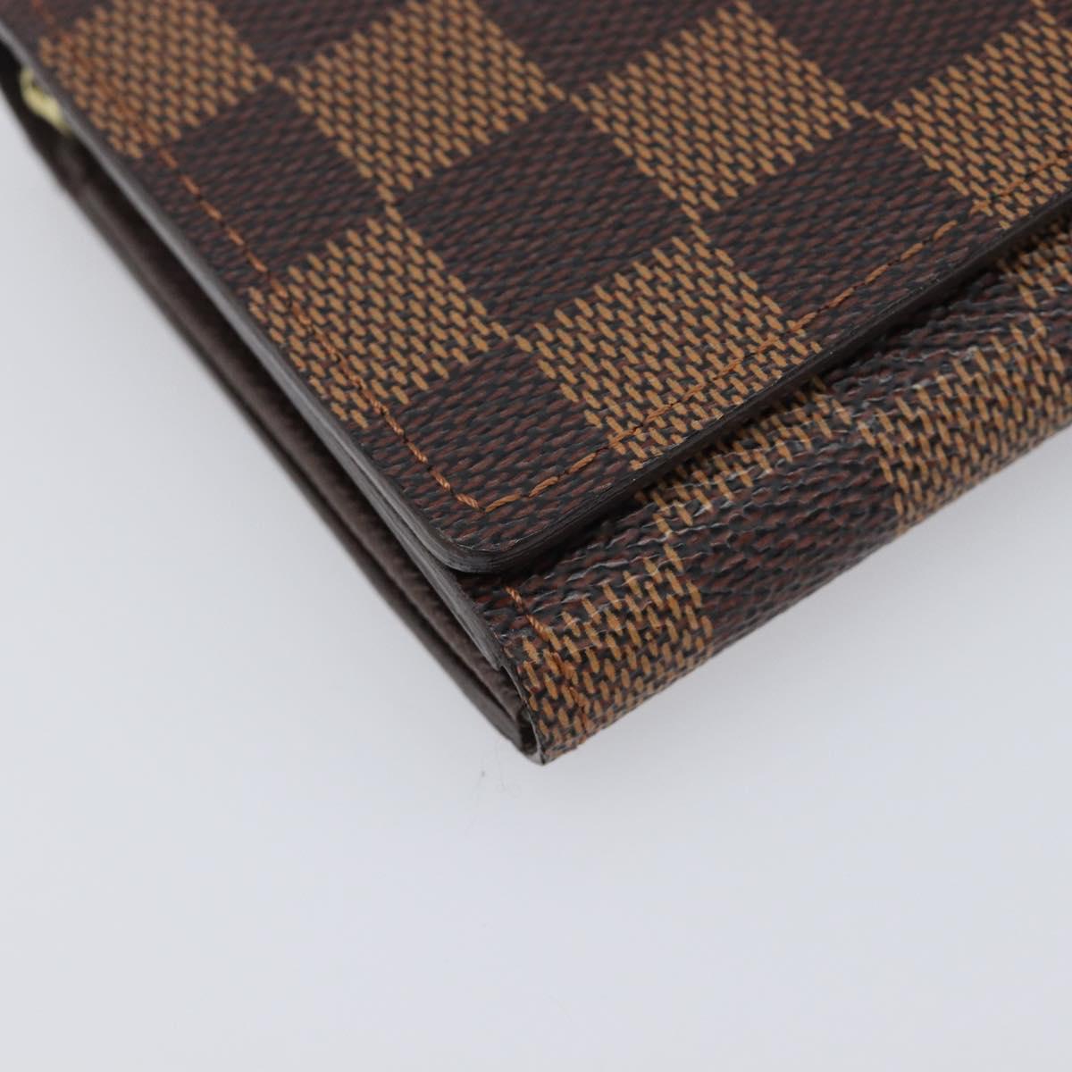 LOUIS VUITTON Porte Monnaie Billets Tresor Wallet N61730 LV Auth 203710V