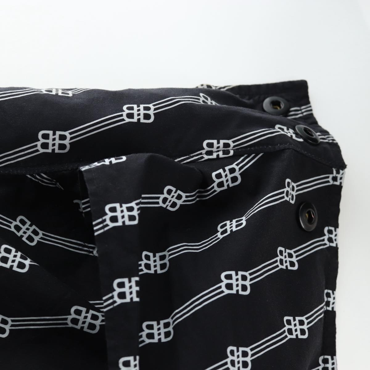 BALENCIAGA Short Sleeve Shirt Cotton 39 Black Auth 203728M