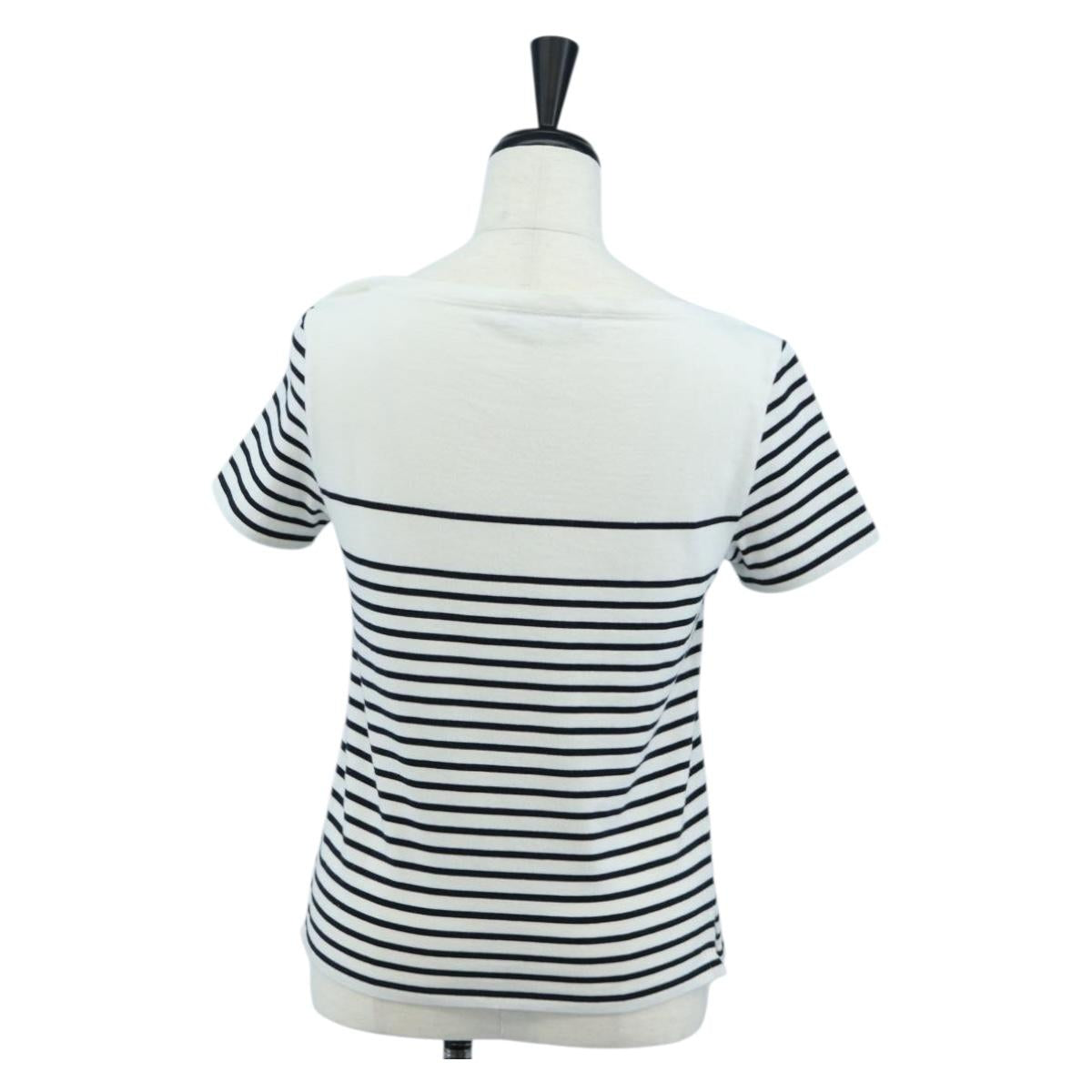 Christian Dior Short Sleeved T Shirt Cotton XS White Auth 203729M