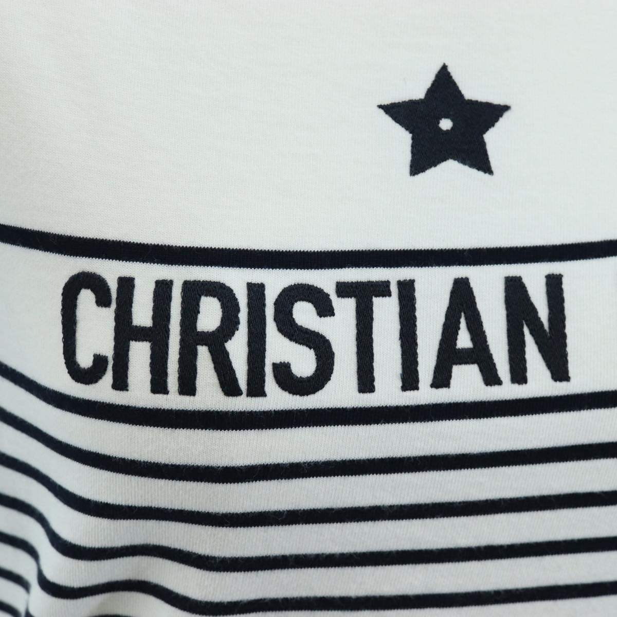 Christian Dior Short Sleeved T Shirt Cotton XS White Auth 203729M