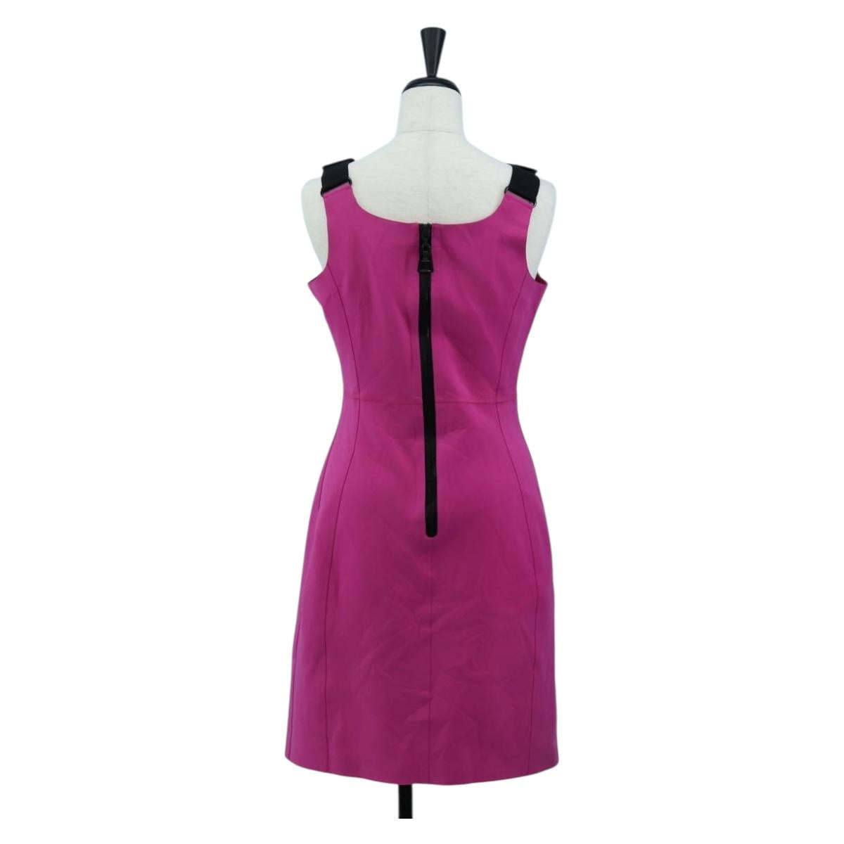 LOUIS VUITTON Tank Dress One Piece Dress Shirt Nylon 38 Pink LV Auth 203730M