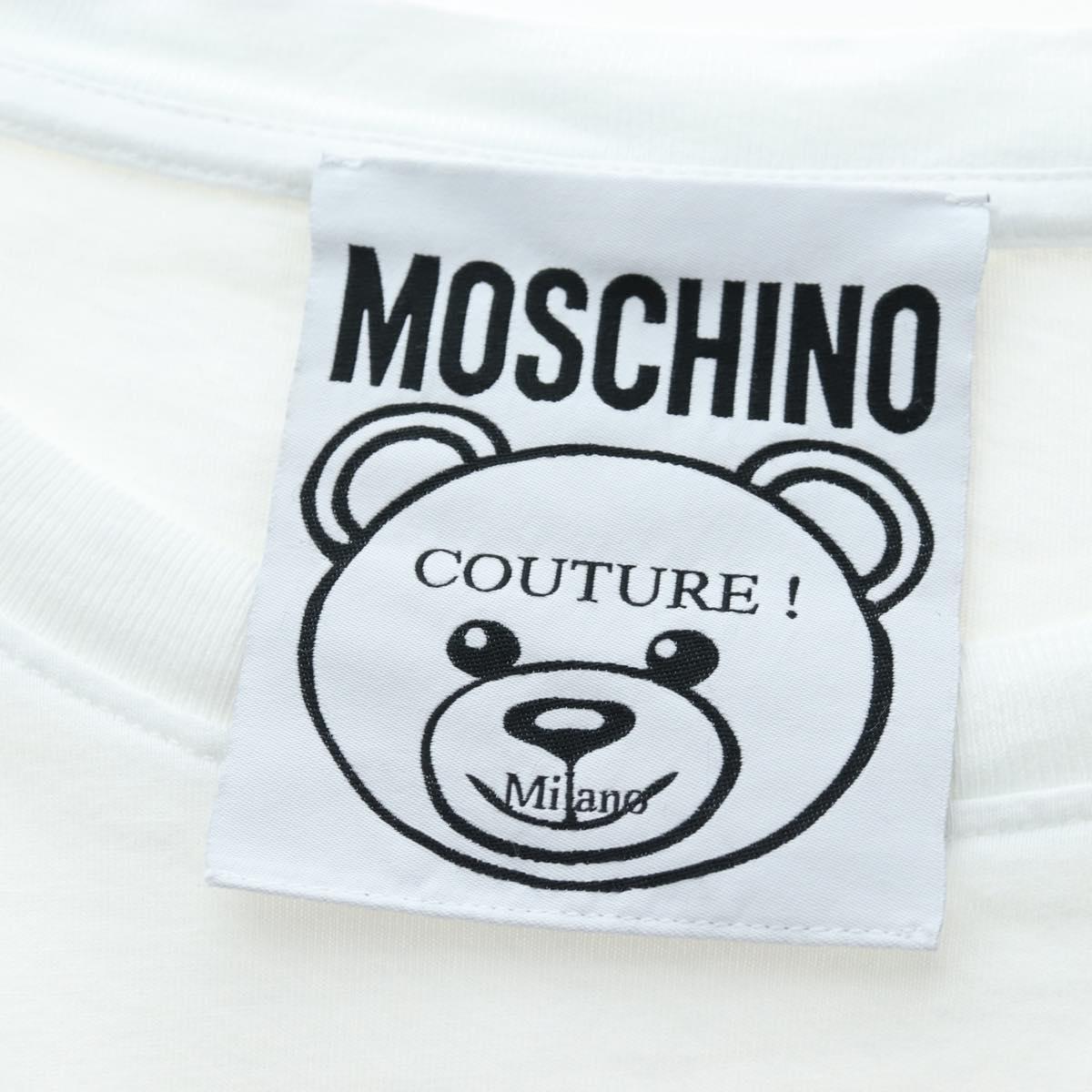MOSCHINO Short Sleeved T Shirt Cotton White Auth 203736M
