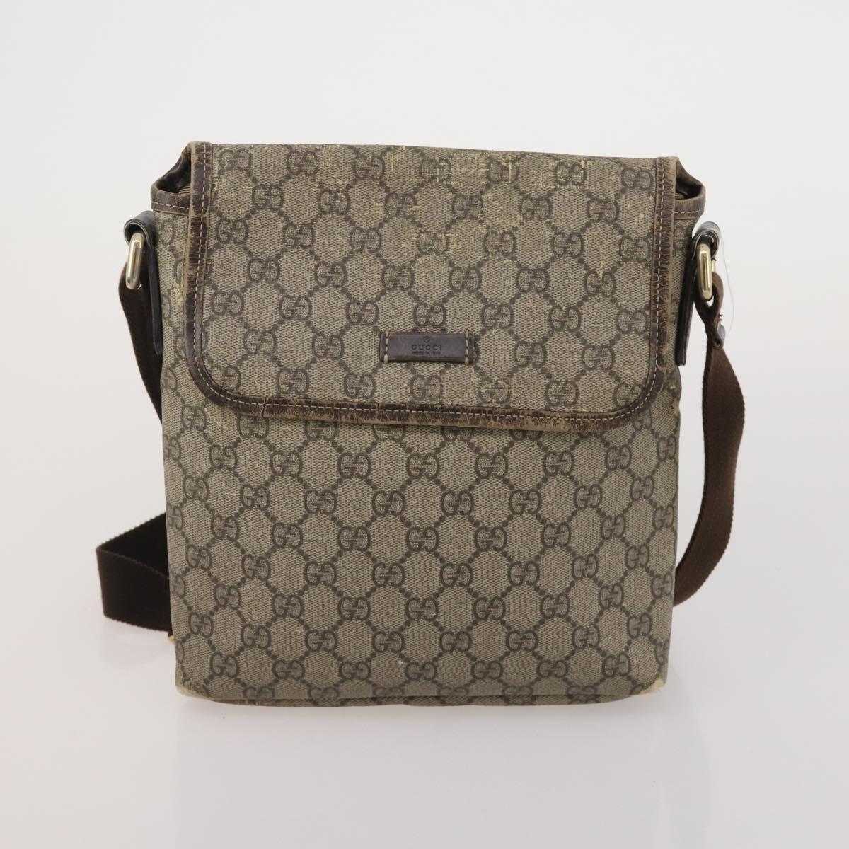 GUCCI GG Canvas GG Supreme GG Imprime Sherry Line Bag PVC 3 Set Auth 203739