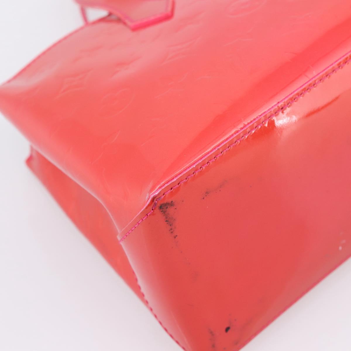LOUIS VUITTON Monogram Vernis Wilshire PM Bag Rose Pop M93643 LV Auth 203774A