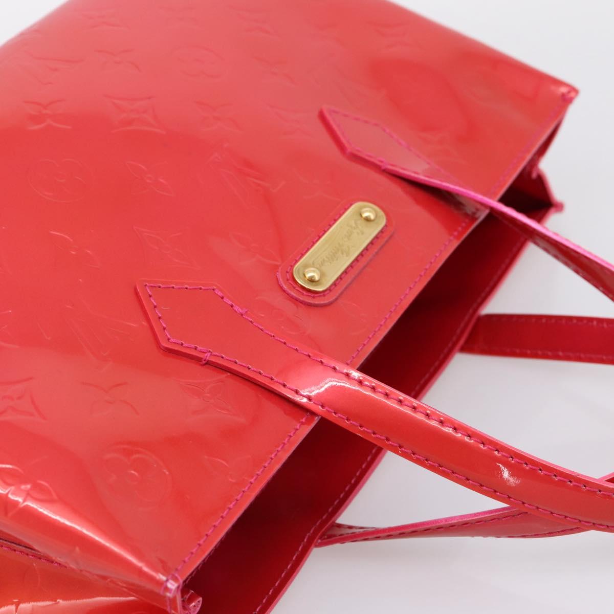 LOUIS VUITTON Monogram Vernis Wilshire PM Bag Rose Pop M93643 LV Auth 203774A