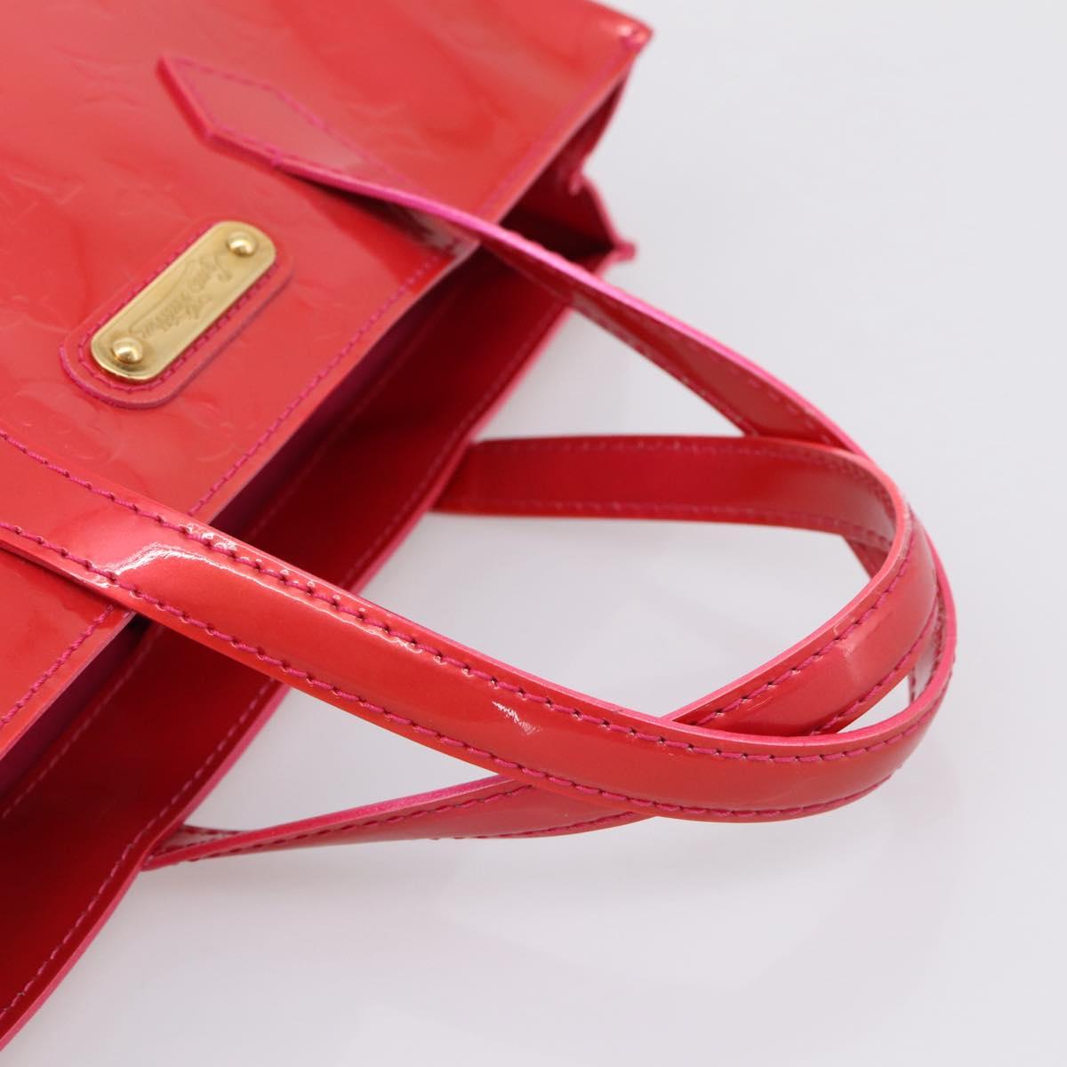 LOUIS VUITTON Monogram Vernis Wilshire PM Bag Rose Pop M93643 LV Auth 203774A