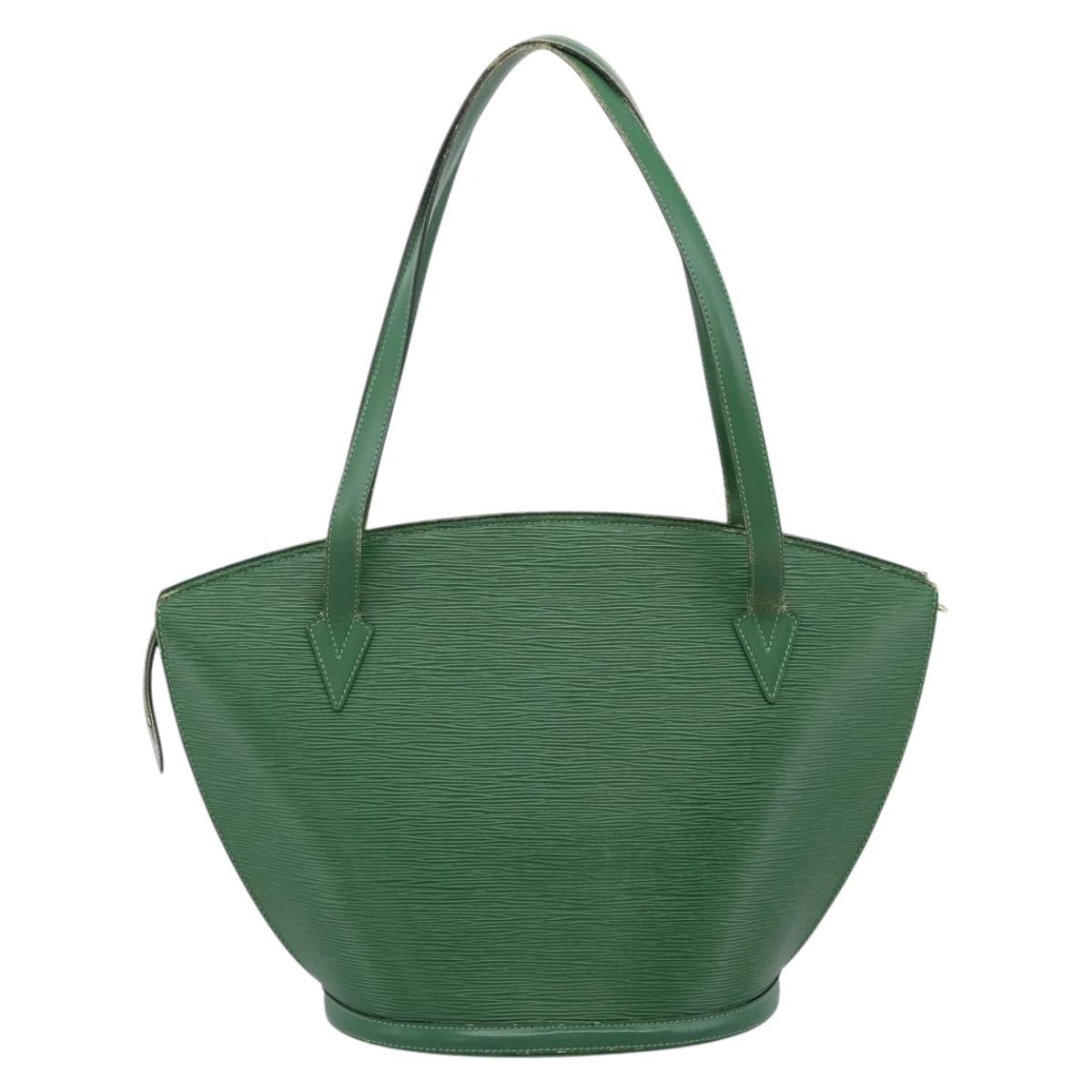 LOUIS VUITTON Epi Saint Jacques Shopping Bag Green M52274 LV Auth 203777