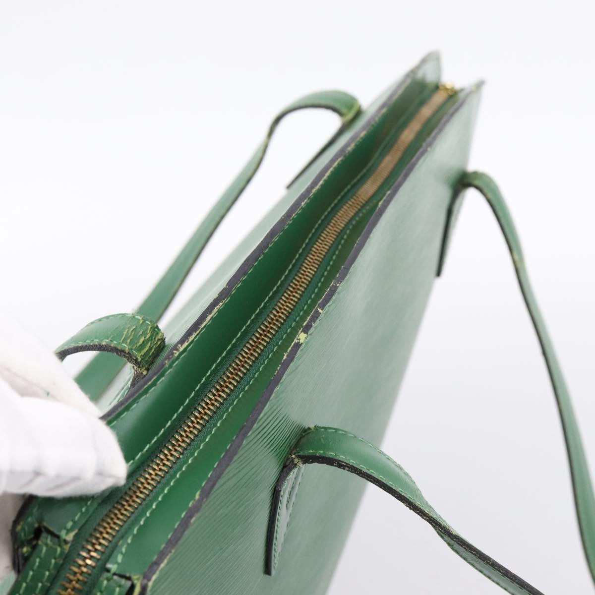 LOUIS VUITTON Epi Saint Jacques Shopping Bag Green M52274 LV Auth 203777