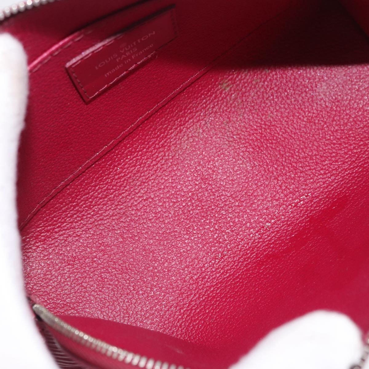 LOUIS VUITTON Epi Pochette Cosmetic PM Cosmetic Pouch Fuchsia M40641 Auth 203785