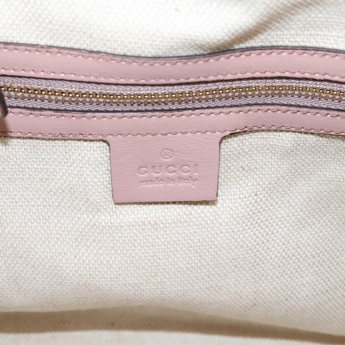 GUCCI Soho Hand Bag Patent leather 2way Beige Gold 336751 Auth 203790