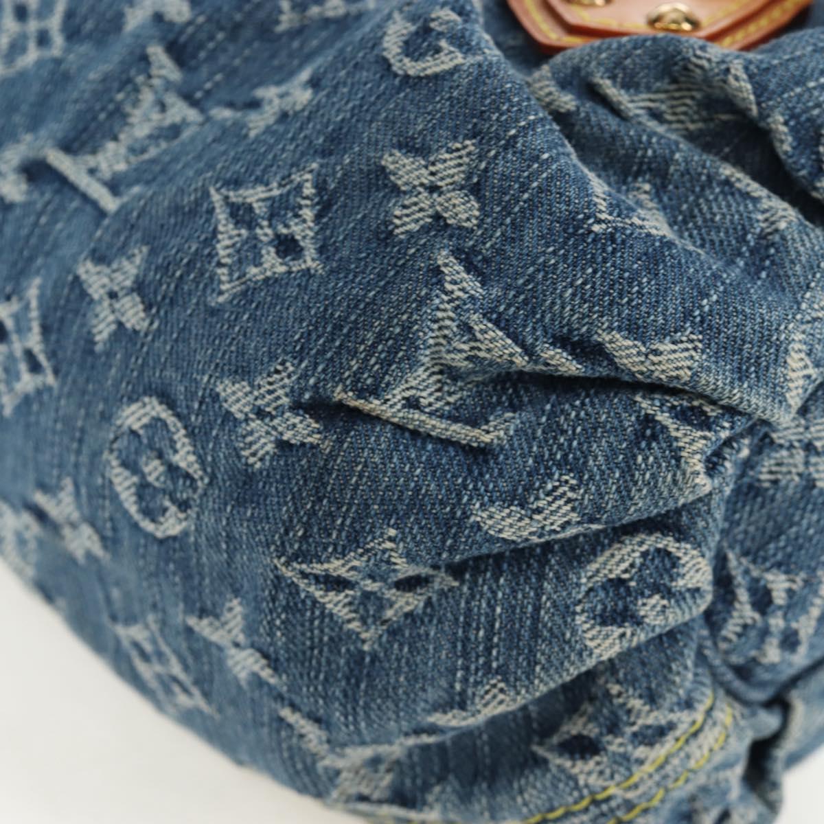LOUIS VUITTON Monogram Denim Preity Hand Bag Blue M95020 LV Auth 203795SAV