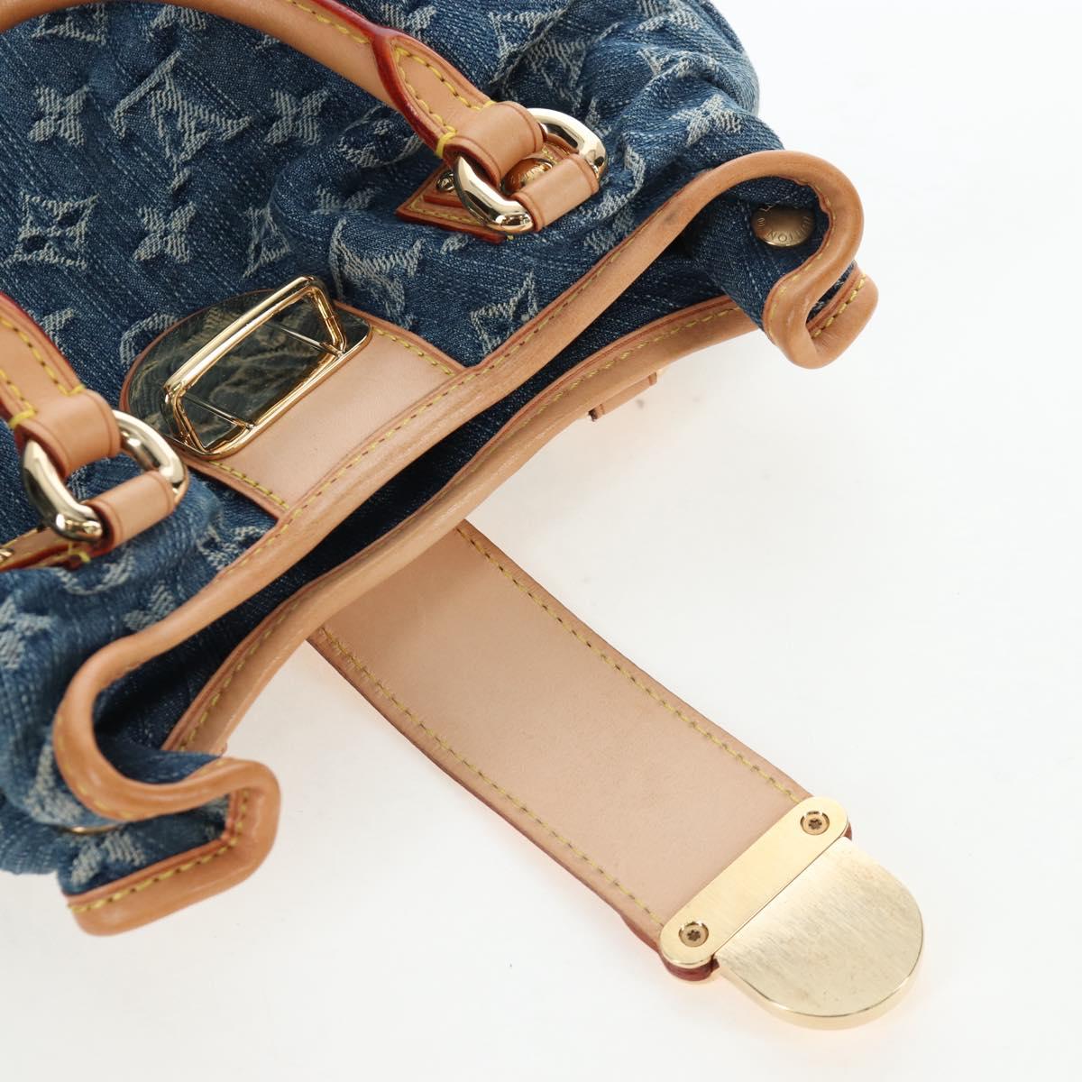 LOUIS VUITTON Monogram Denim Preity Hand Bag Blue M95020 LV Auth 203795SAV