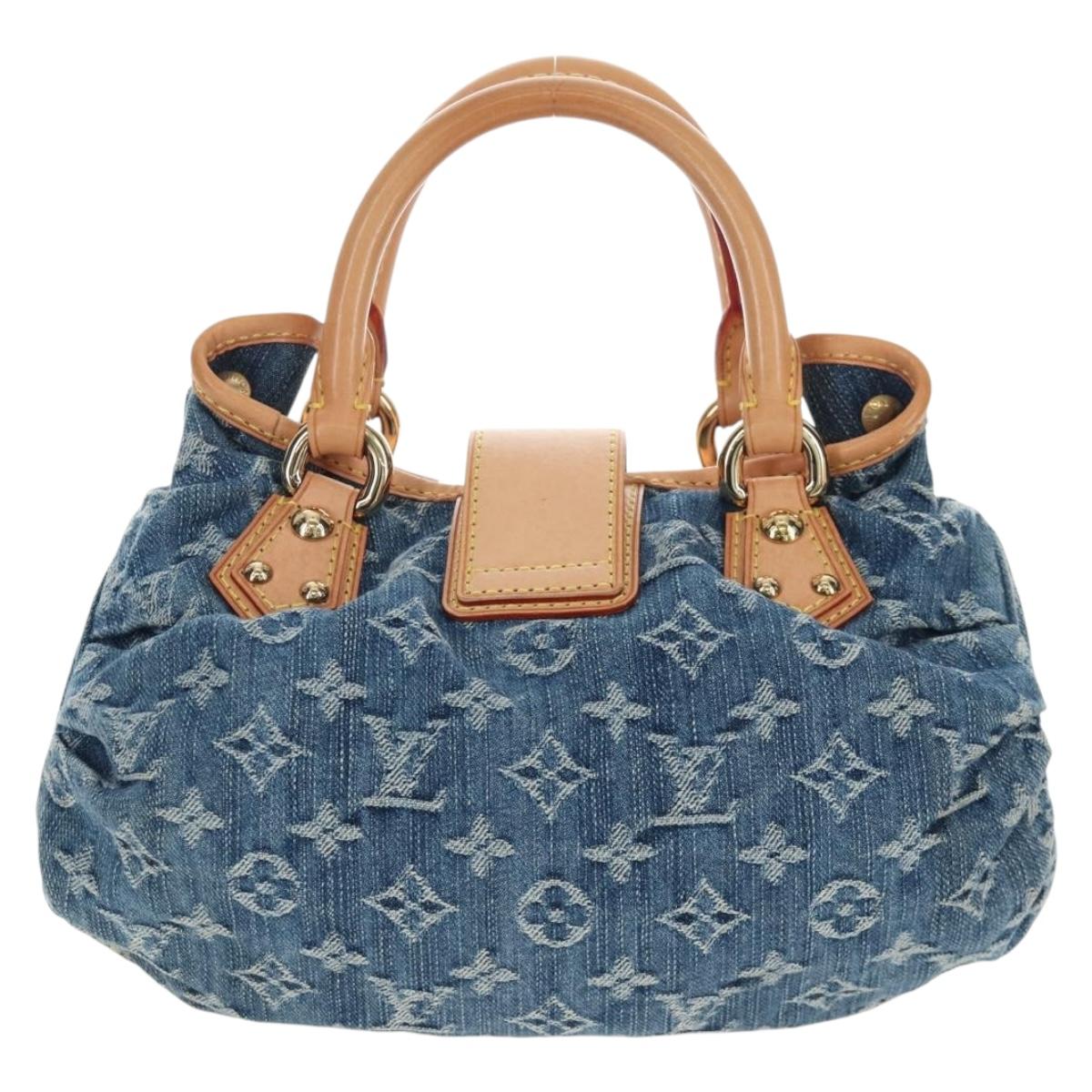 LOUIS VUITTON Monogram Denim Preity Hand Bag Blue M95020 LV Auth 203795SAV