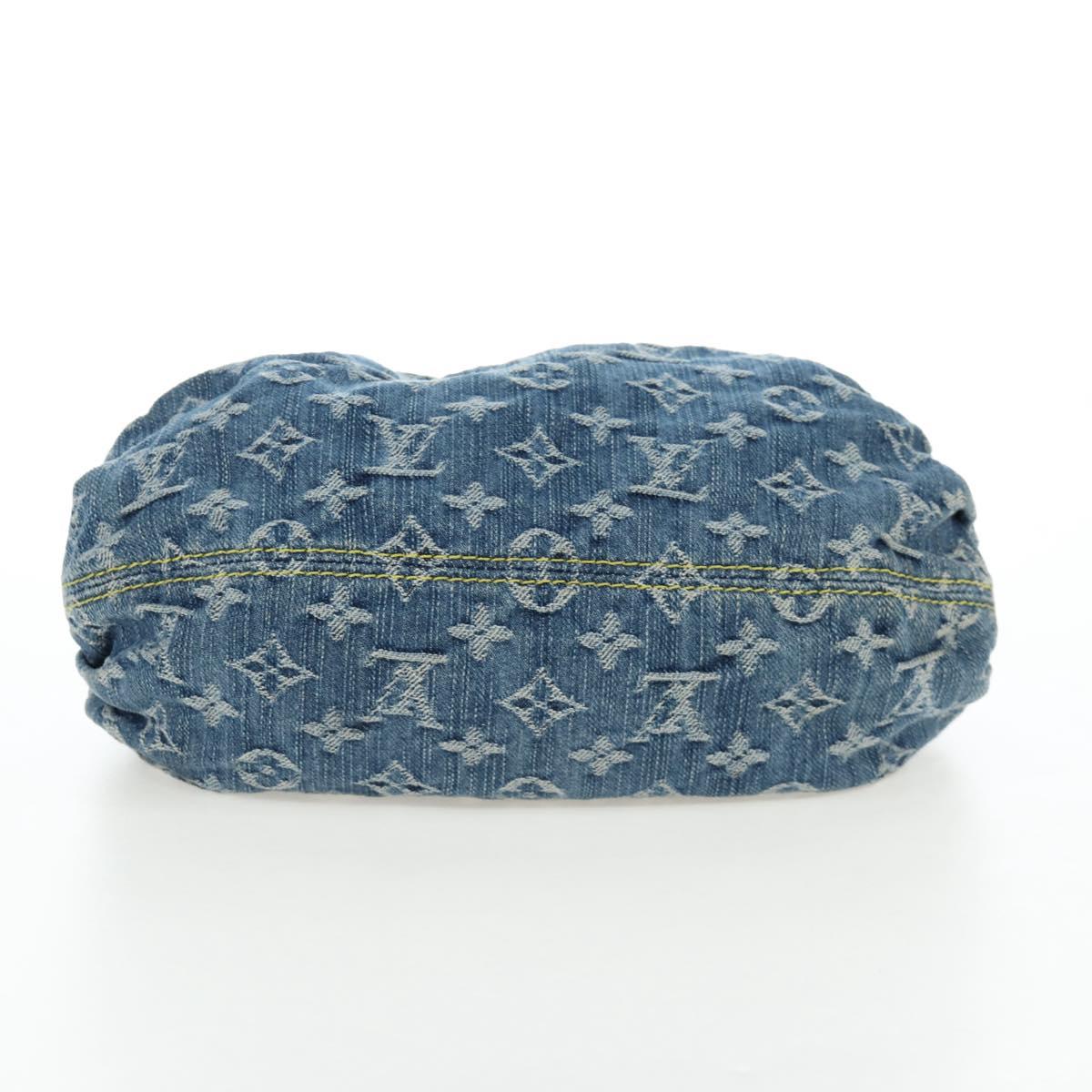 LOUIS VUITTON Monogram Denim Preity Hand Bag Blue M95020 LV Auth 203795SAV