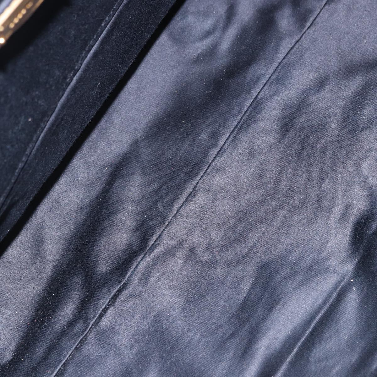 Miu Miu Hand Bag Leather 2way Black Gold Auth 203798V